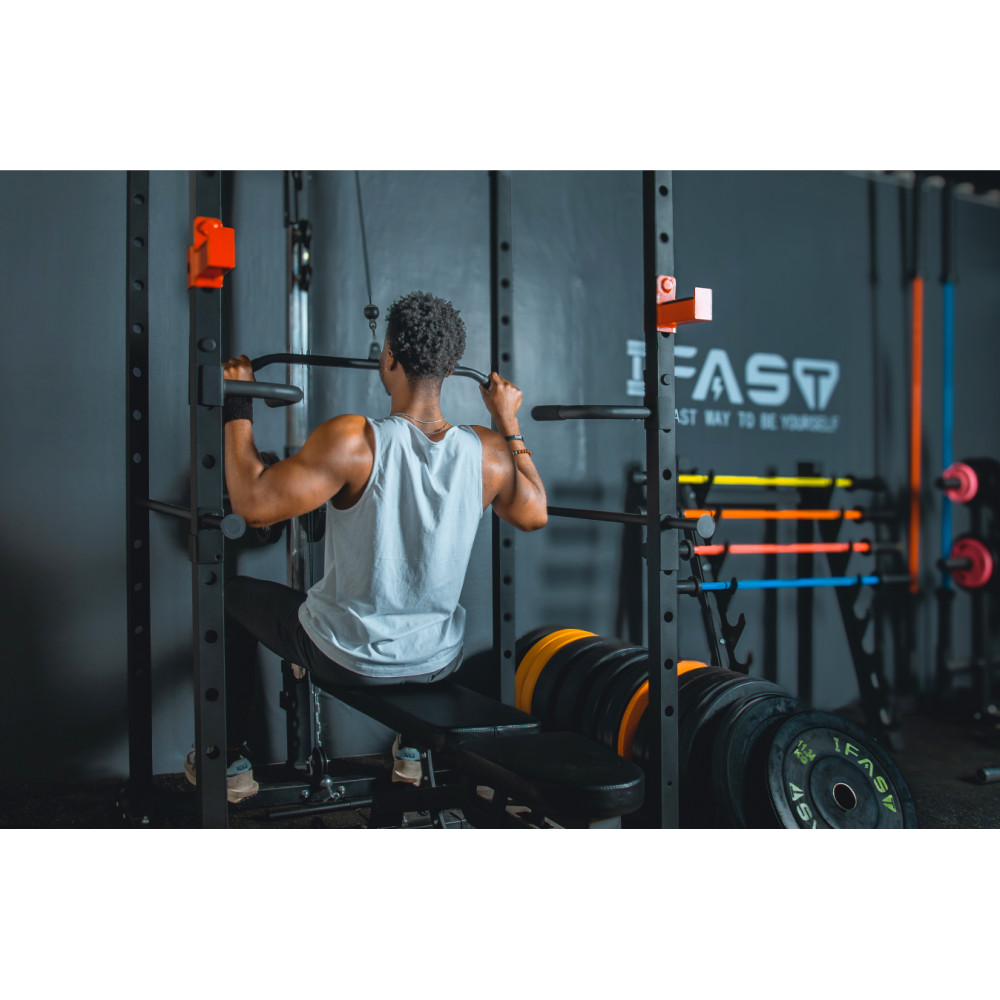 Multi-Functional Power Cage, Adjustable Pull-Up/Squat Rack 1000Lbs Capacity