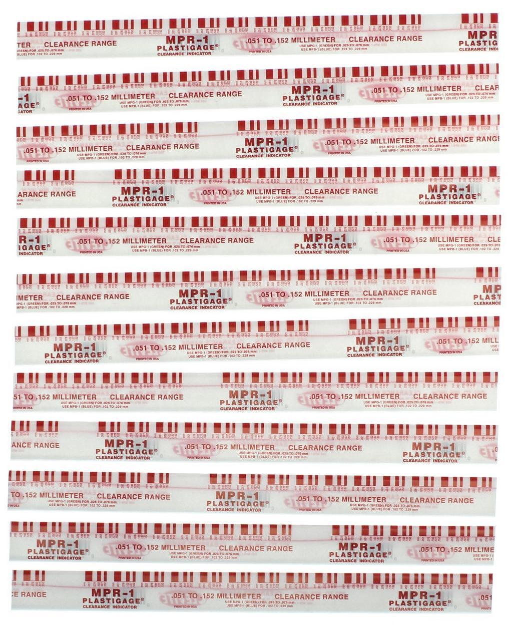 Clevite RED PLASTIGAGE .002-.006 | MPR1