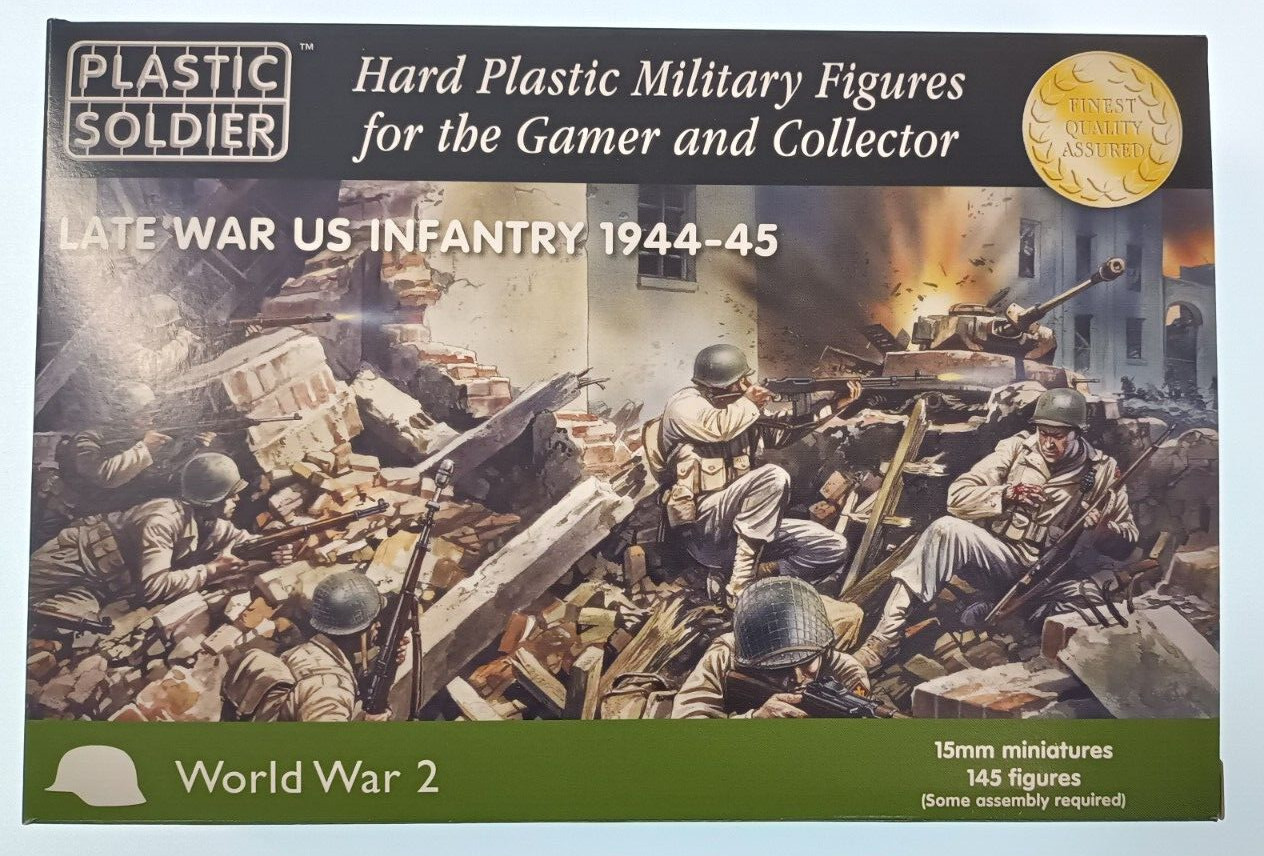 WW2015006 - 15MM LATE WAR US INFANTRY 1944-45 PLASTIC SOLDIER   1/100  WW2 Boxed