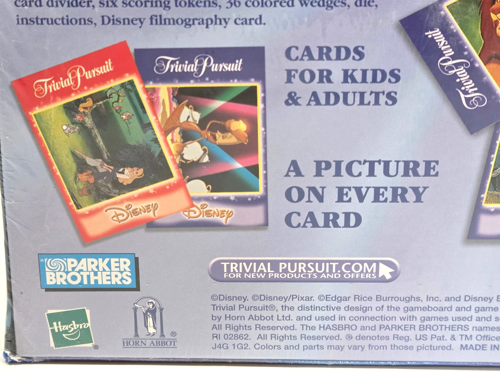 2002 Trivial Pursuit: Disney Animated Edition Complete SEALED