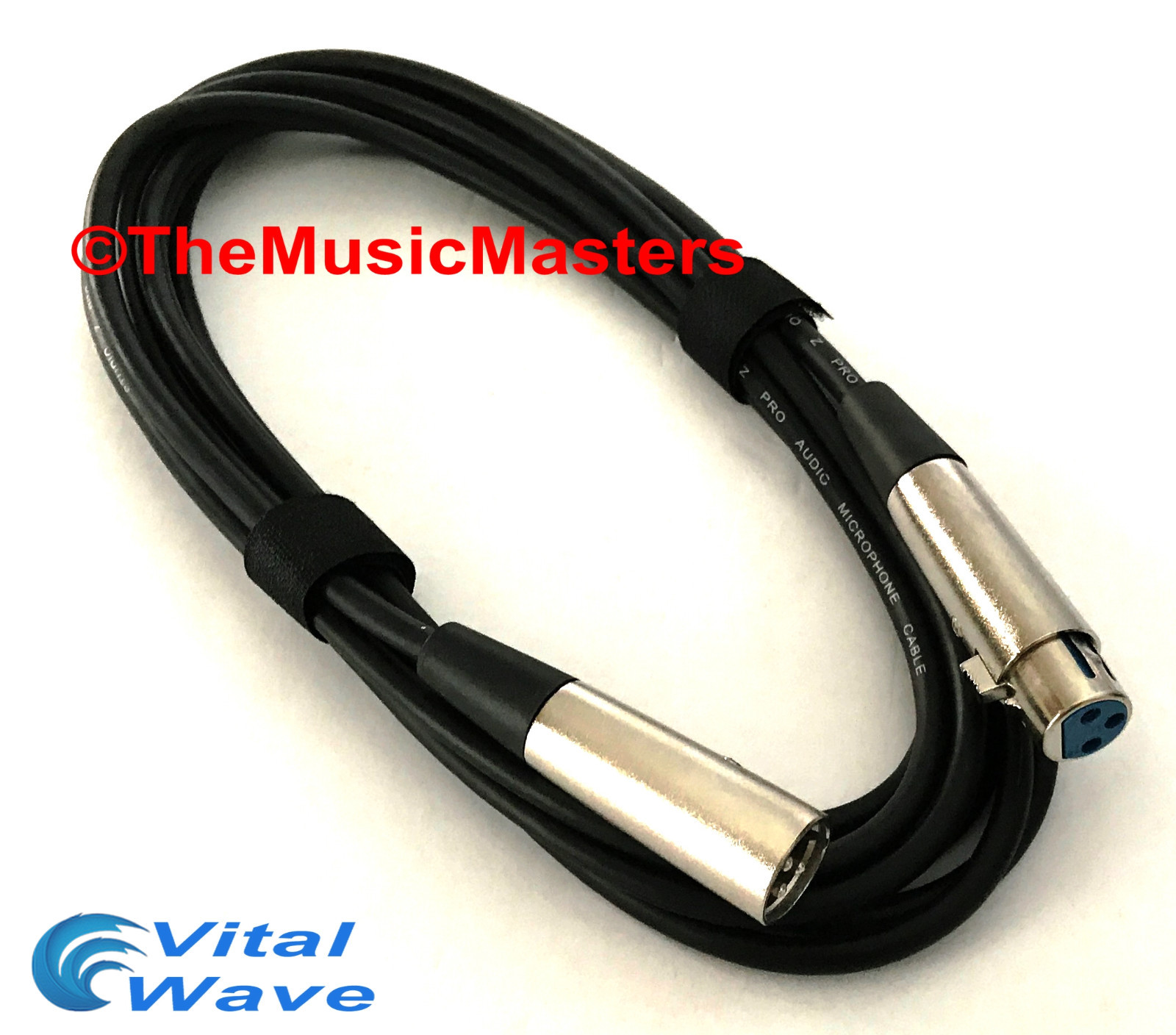12ft XLR Microphone Audio Cable M-F Mic Extension Amp Powered Speaker Wire VWLTW