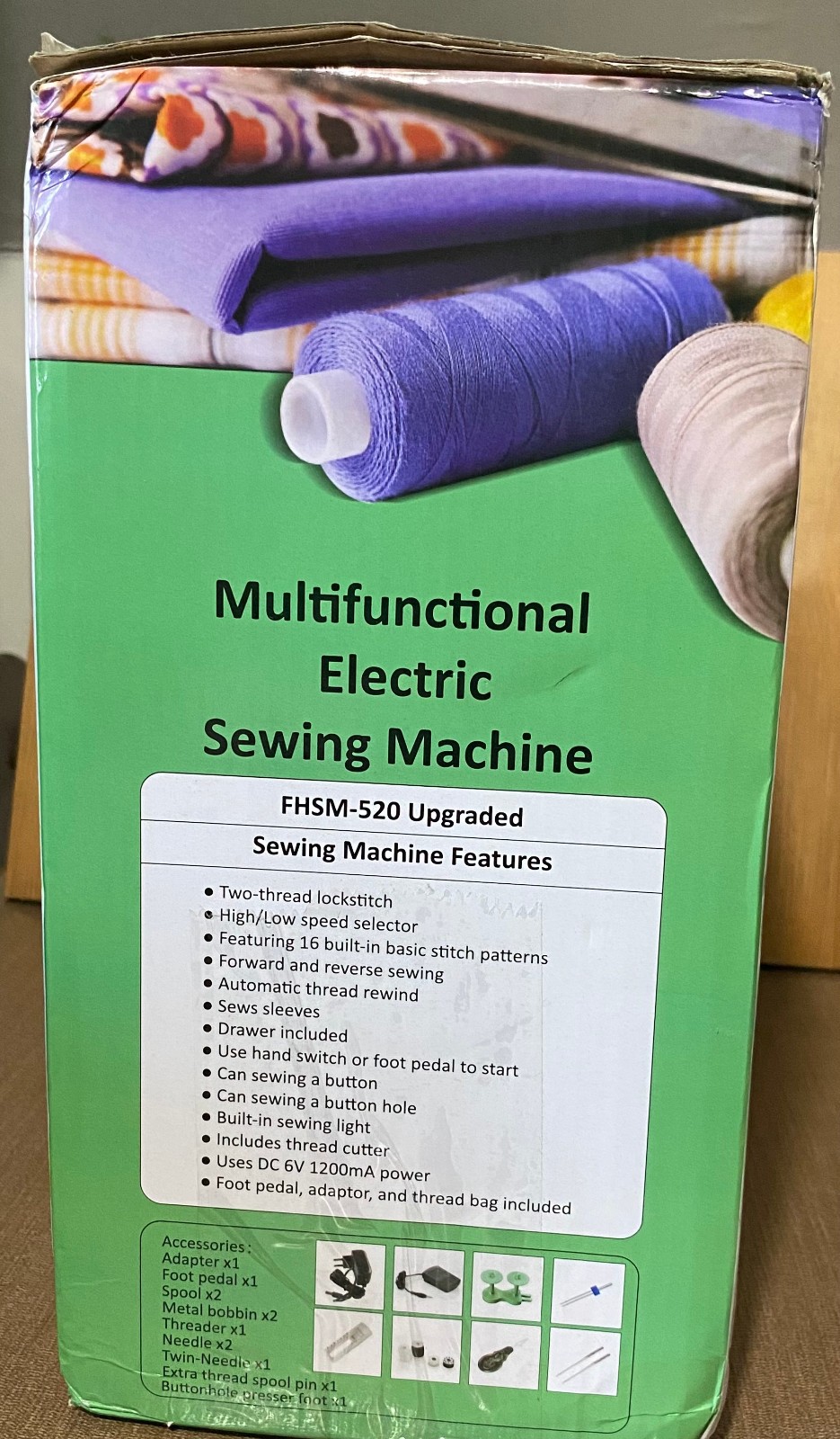 Mini Sewing Machine, Model FHSM 520 Upgraded