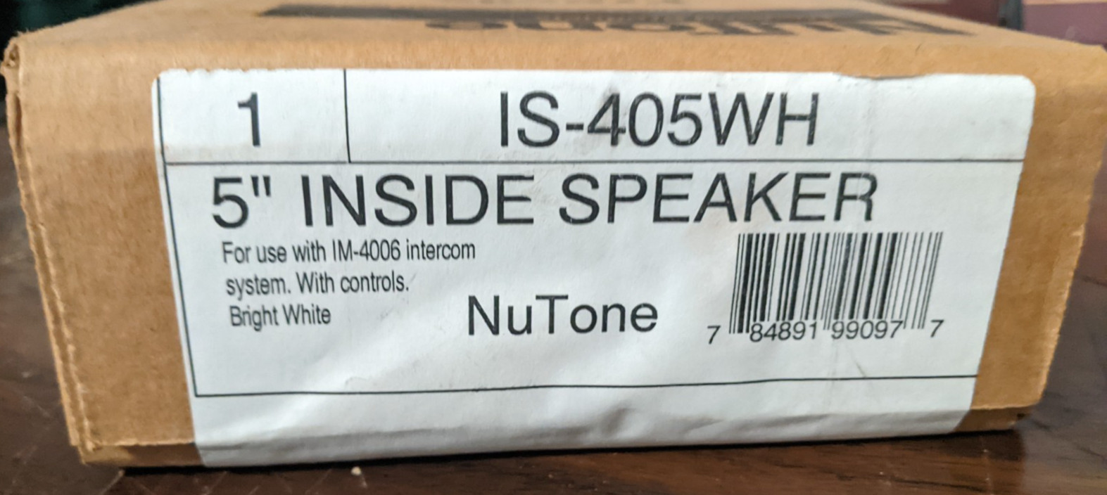 NuTone IS-405WH 5" Inside Speaker for IM-4006 Intercom System White