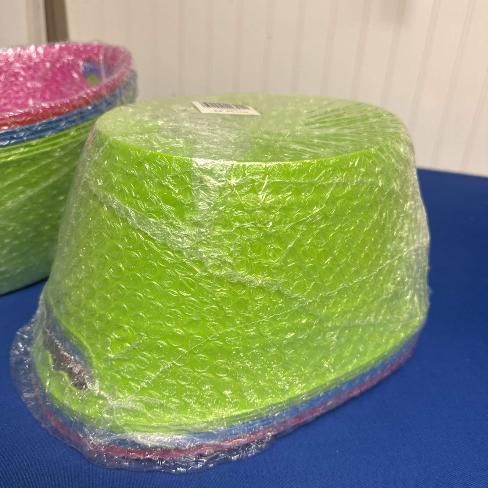 Plastic Multicolor Ice Buckets Storage Buckets Easter Buckets Basket Reusable
