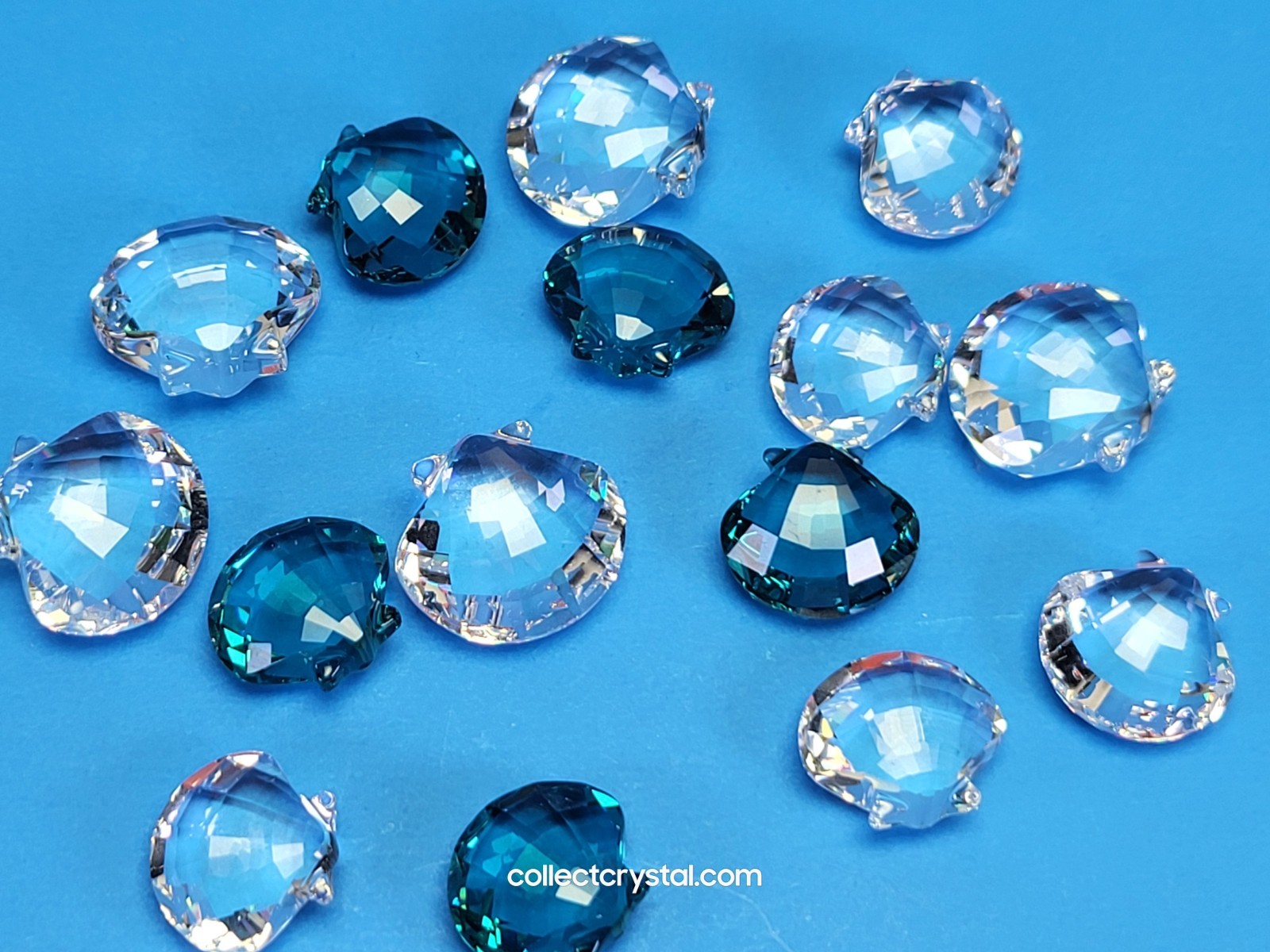 Swarovski 2006 Scallops Set – Mini (15 pcs) #833575 Membership Exclusive - W/Box