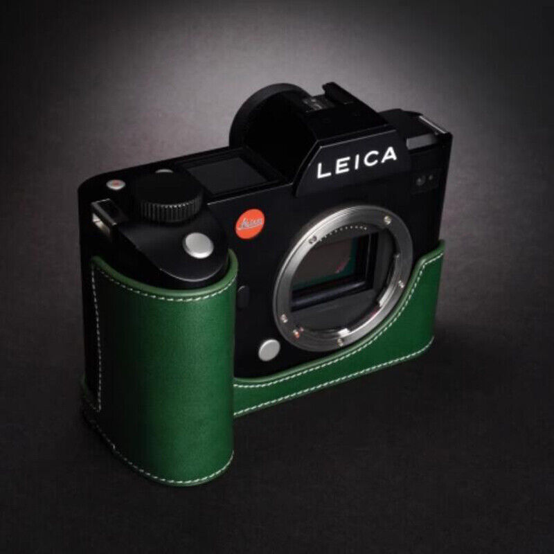 Genuine Real Leather Camera Half Case Bag Cover For Leica SL Typ601 SL2 SL2-S