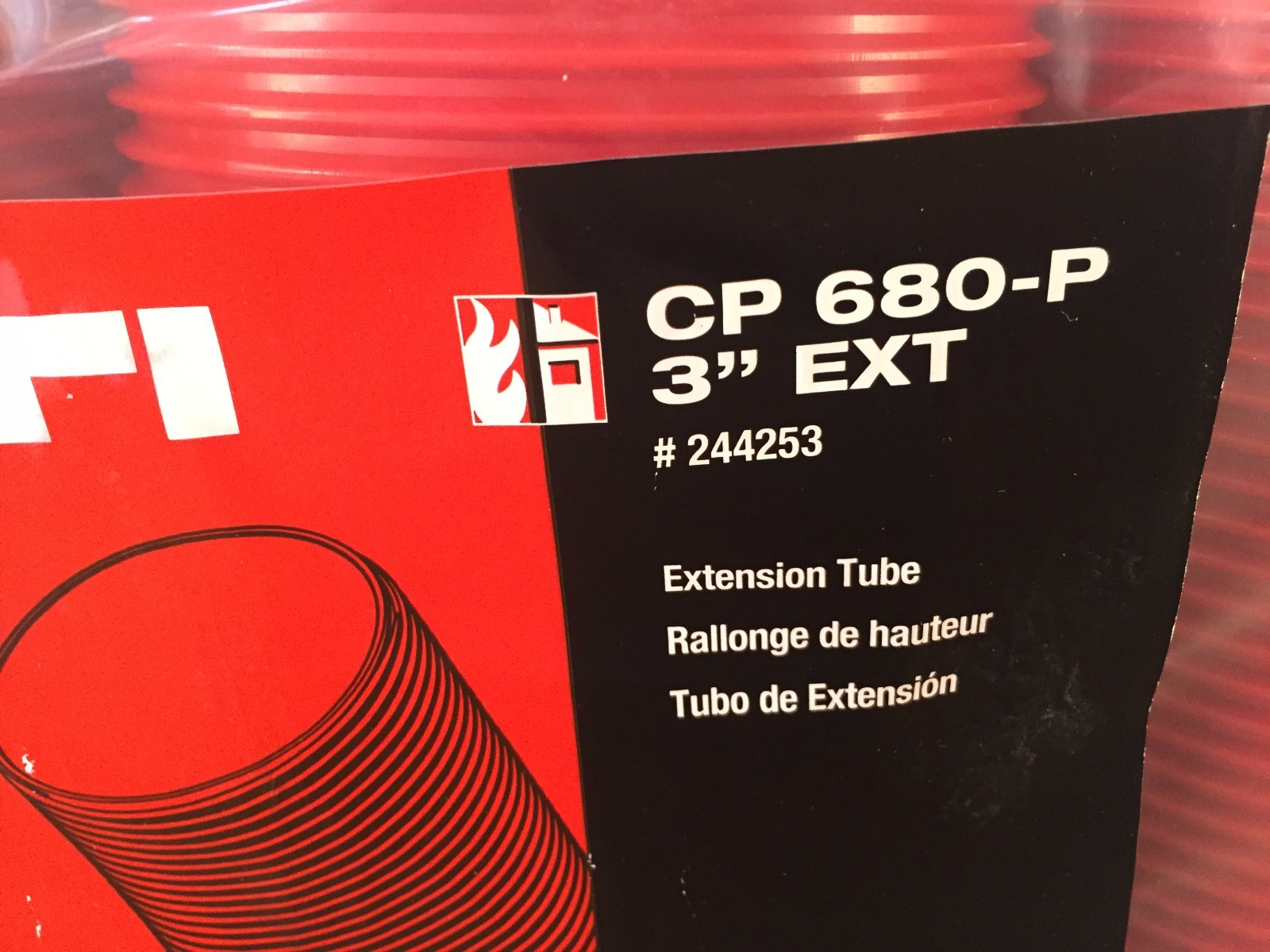 244253 HILTI  CP 680-P  3" Extension Tube  Firestop  CP680P