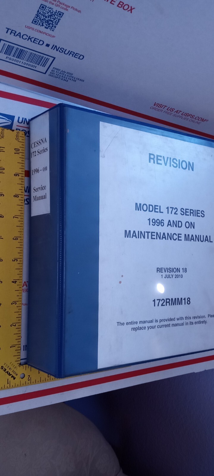 1996 And UP Cessna 172 Service Manual MUST HAVE WHEN SERVICING TO BE LEGAL FAA