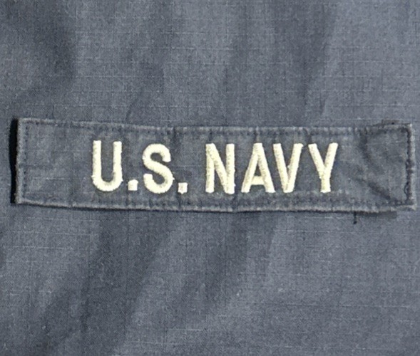 US Navy Tape 2POC Sew-On Class 1 Blue USN
