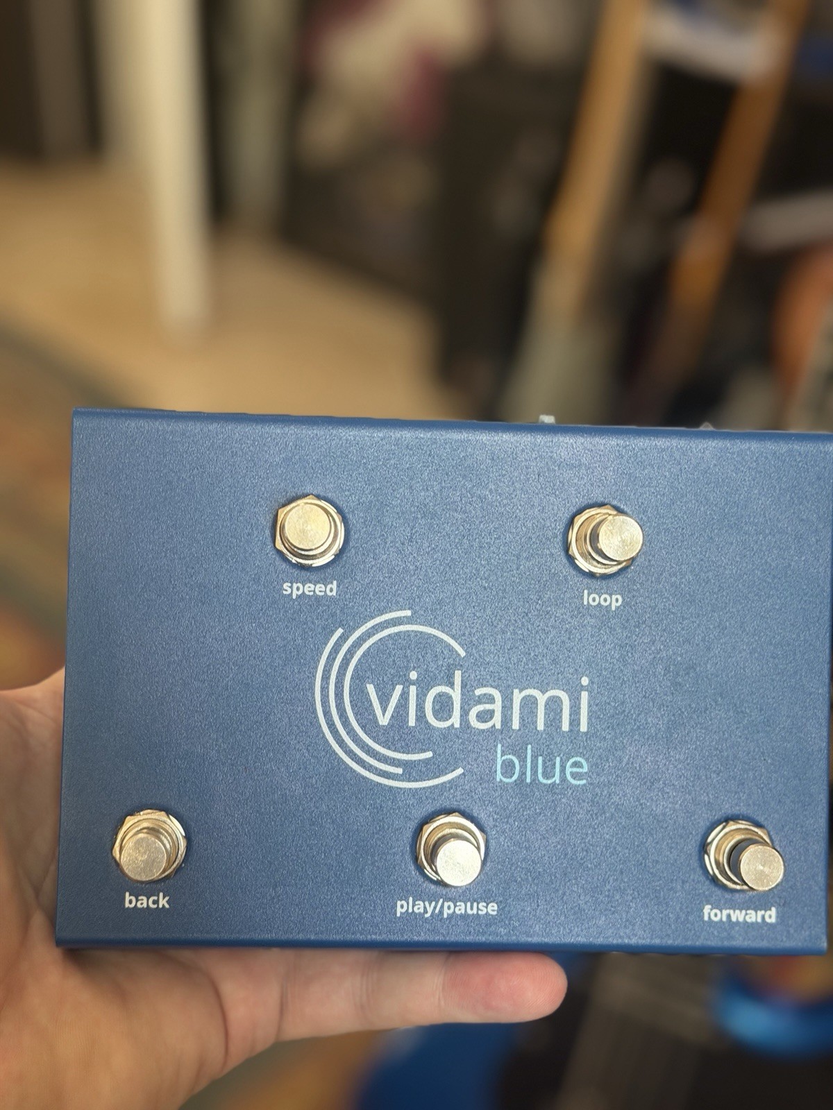 Vidami Blue Hands Free YouTube Video Looper Foot Pedal Controller