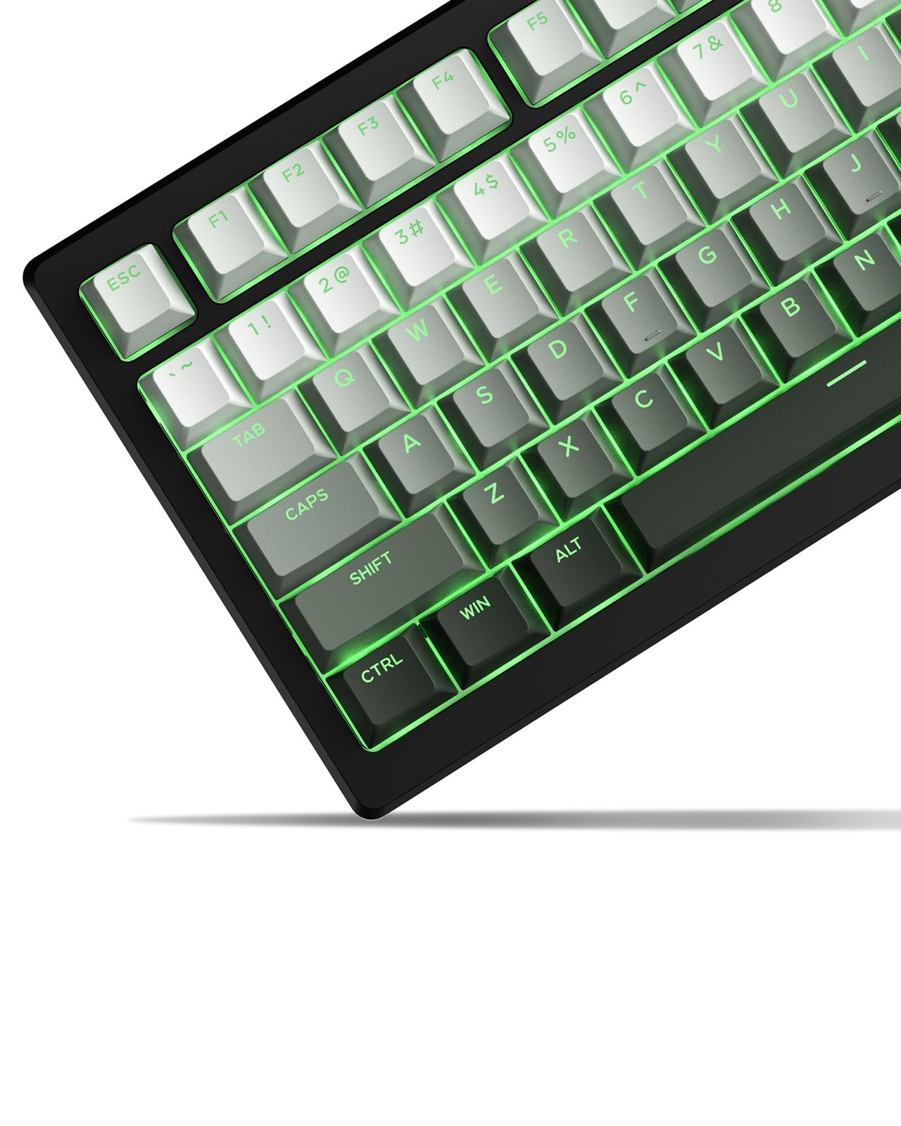 x XVX Shine Through PBT Keycaps, Custom Keycaps 60 75 100 Percent OEM Profile...