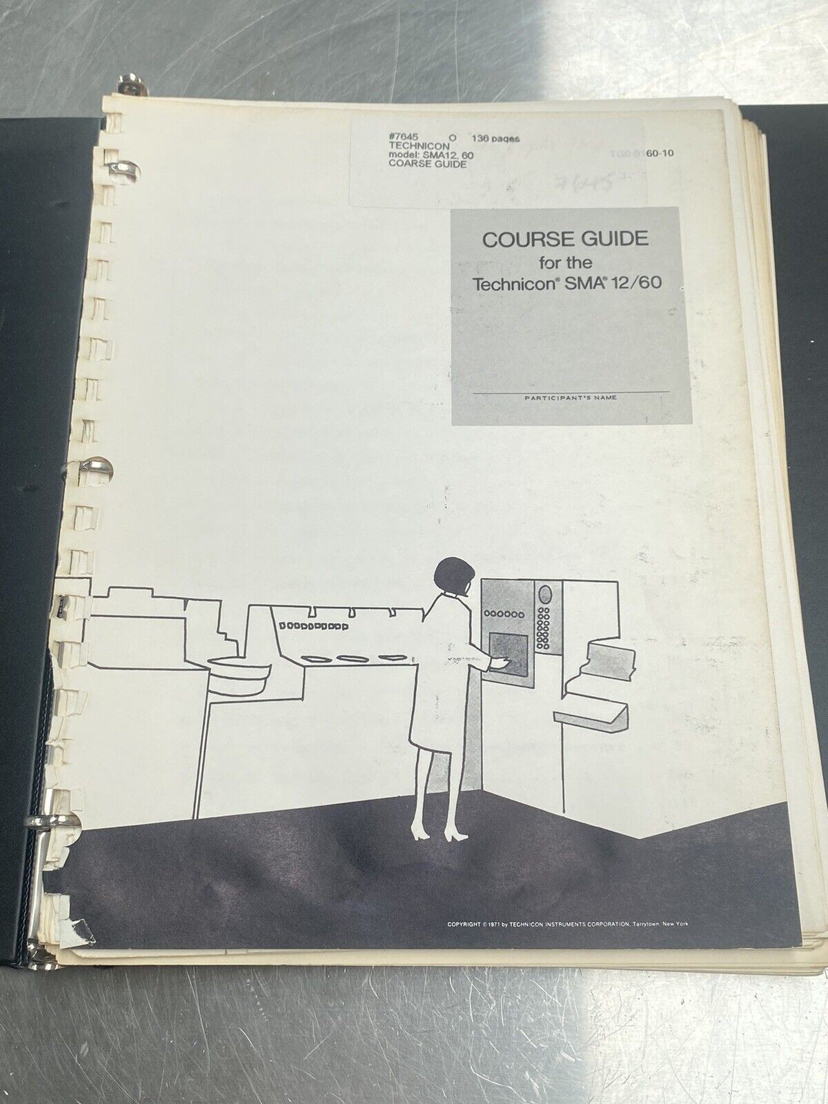 Technicon SMA12/60 Course Guide - Users Manual / Instructions Book
