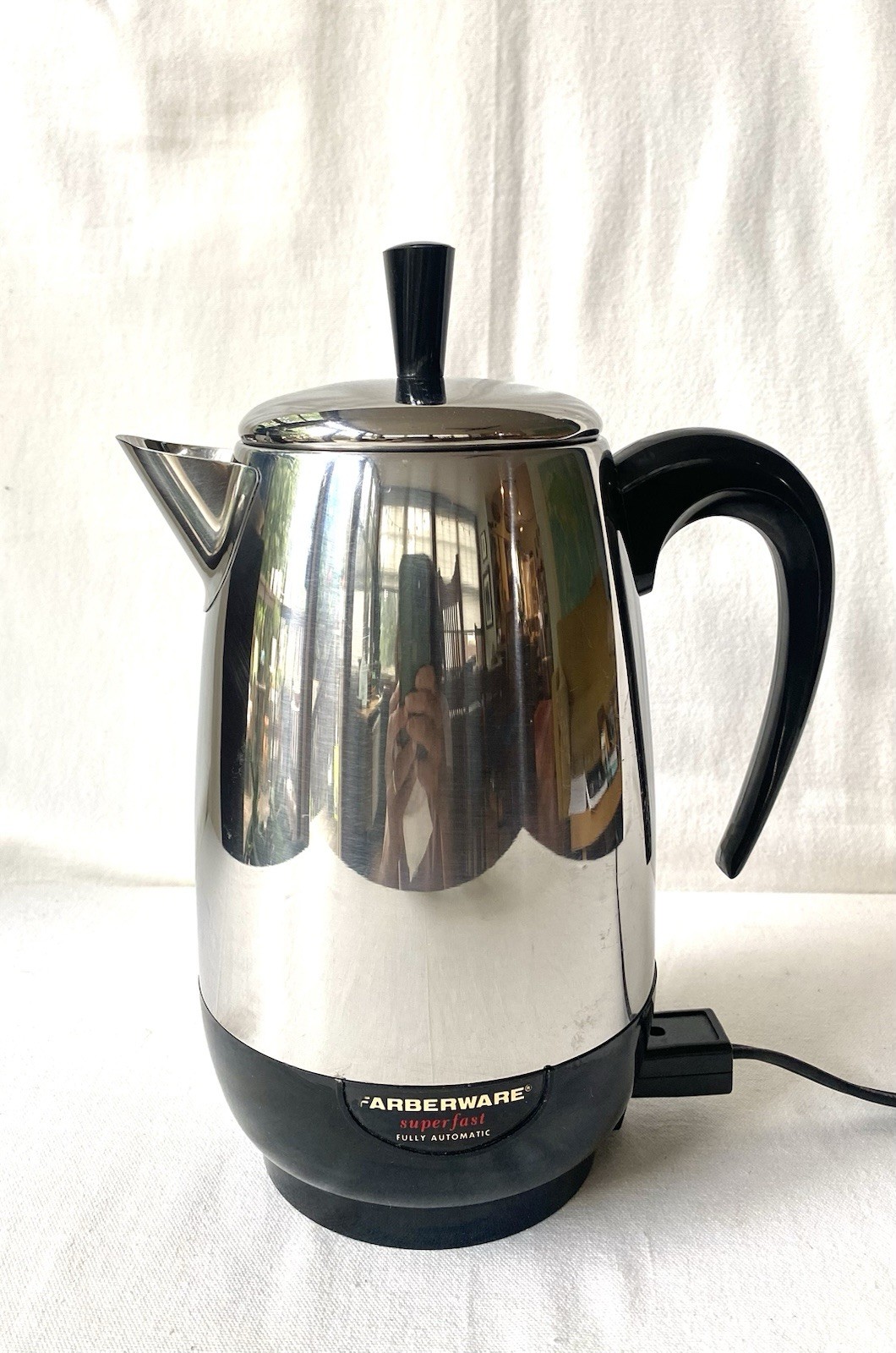 VTG  USA Farberware Superfast 2-8Cup Coffee Percolator Mod# 138B Tested Working