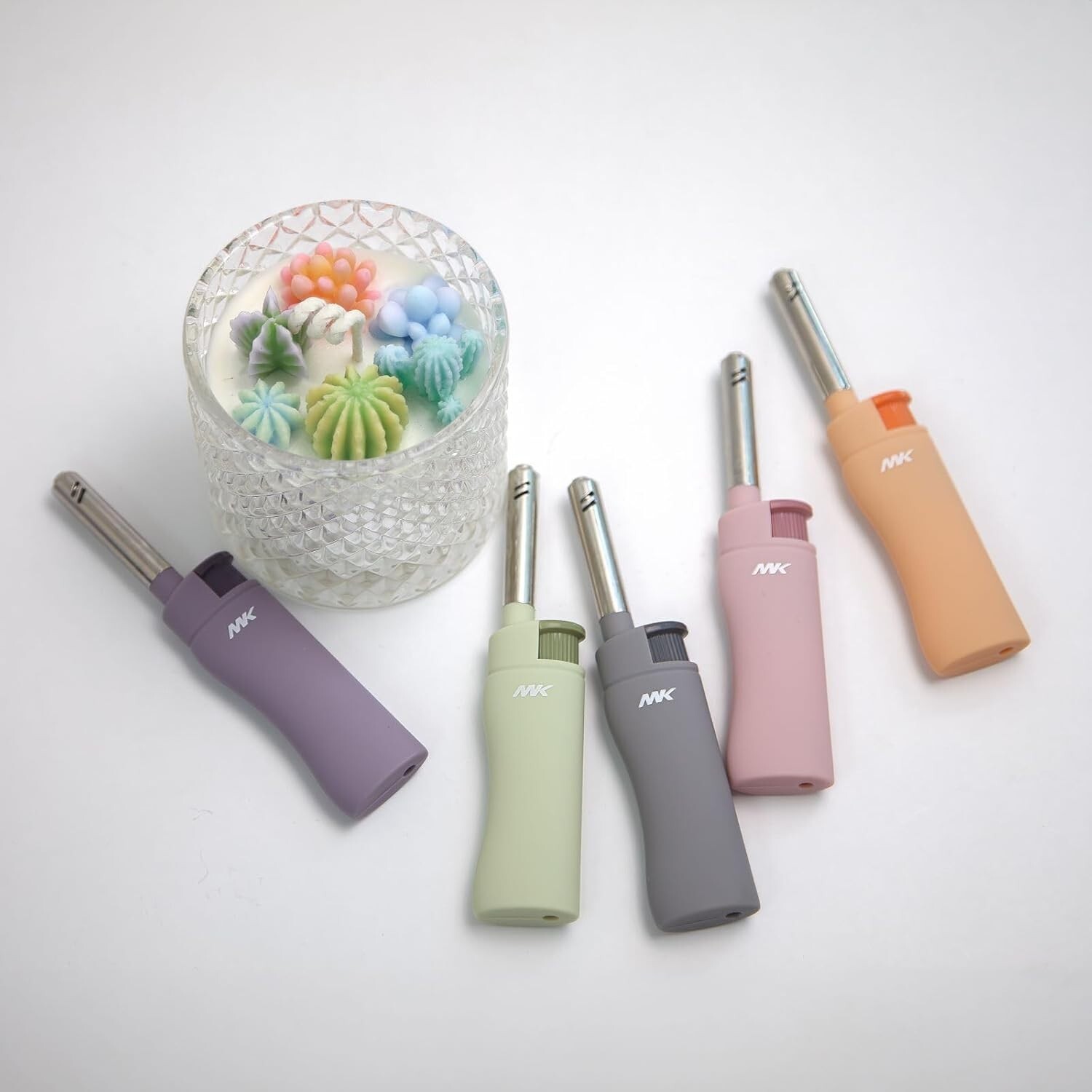 5-PACK MK Lighter Range Series, Pastel Set, Windproof (00897)