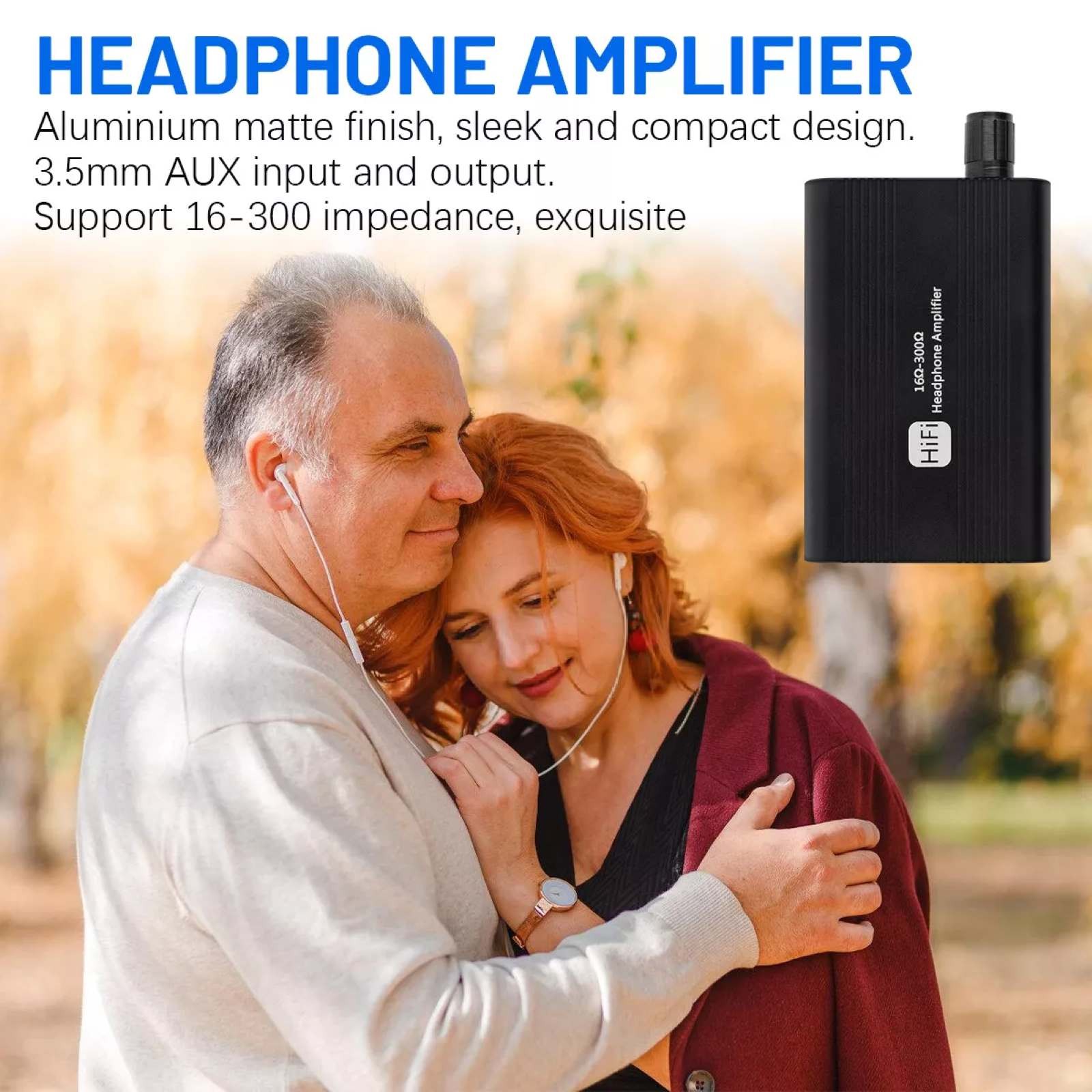 HIFI Headphone Amplifier Stereo Earphone Audio AMP For mp3/mp4, for iPhone