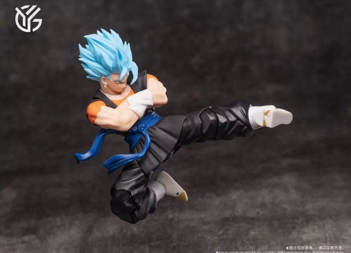 YGMW OC Toys 007 1/12 SHF  Vegito 3.0 Blue hair Vegetto Bejitto  Action figure