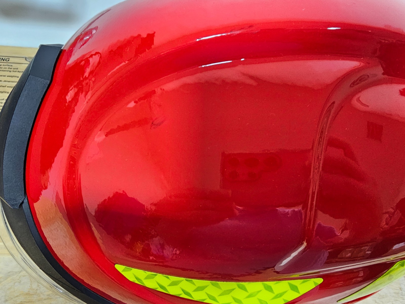Pacific F15 Jet Style Structural Firefighting Helmet, Red