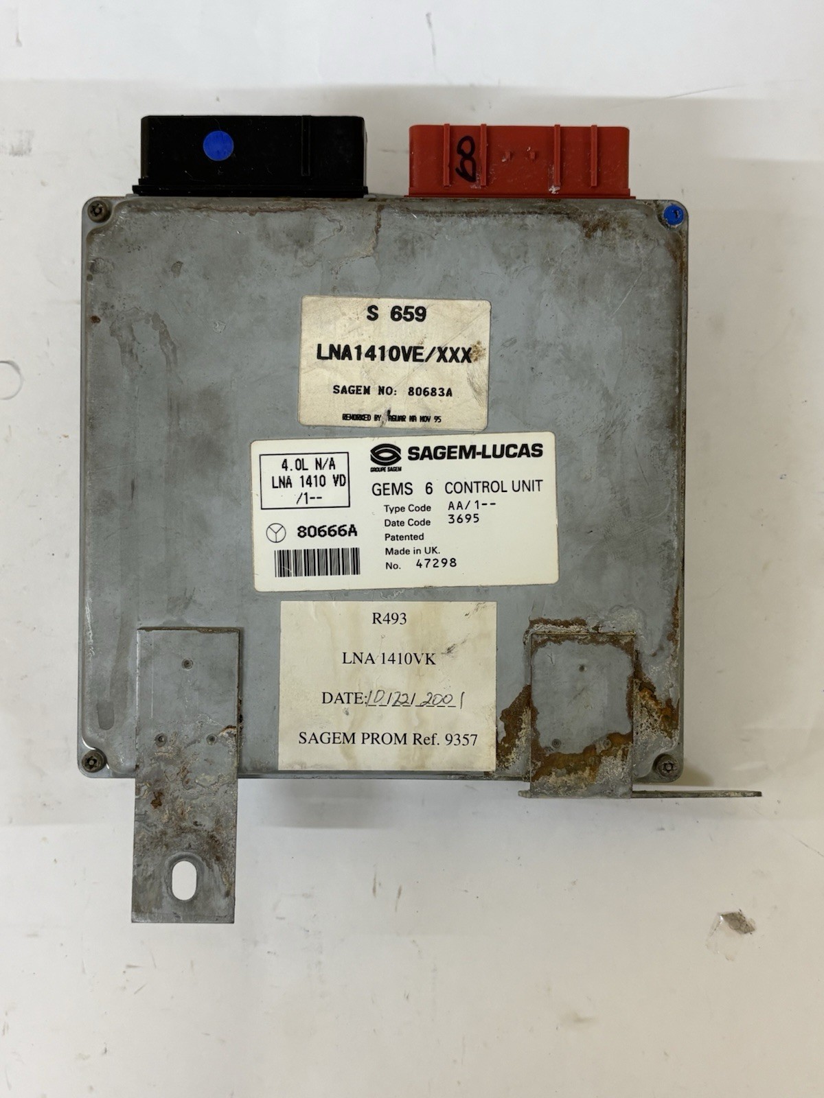 1995-1997 JAGUAR XJ6 ENGINE CONTROL MODULE OEM PN-LNA1410VK