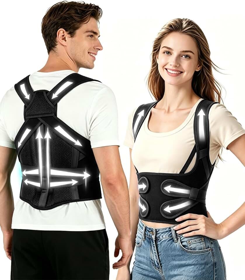 2026 Upgraded Posture Corrector for Men & Women, Full Back Brace