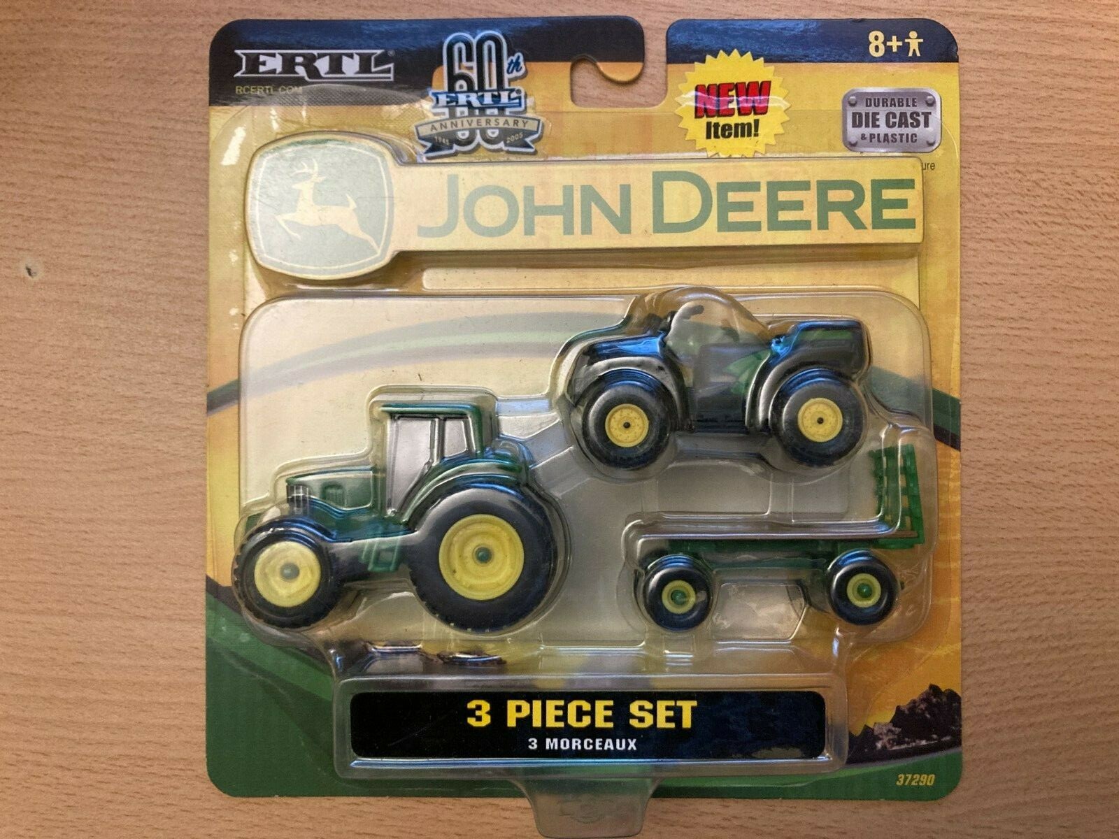 2005 Ertl John Deere 3 Piece Set with Four Wheeler