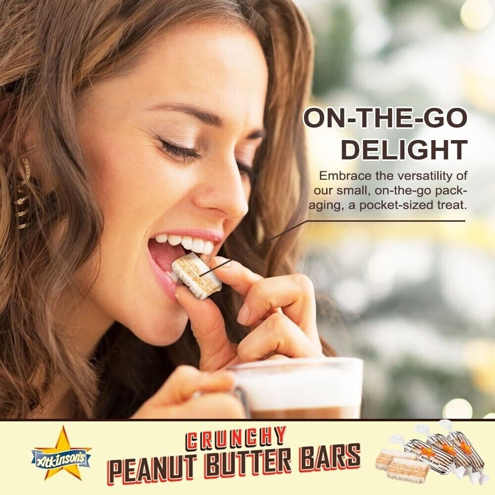 ATKINSON'S Peanut Butter Bars Old Fashioned Bulk Delicious Candy (4 Pounds) Sale