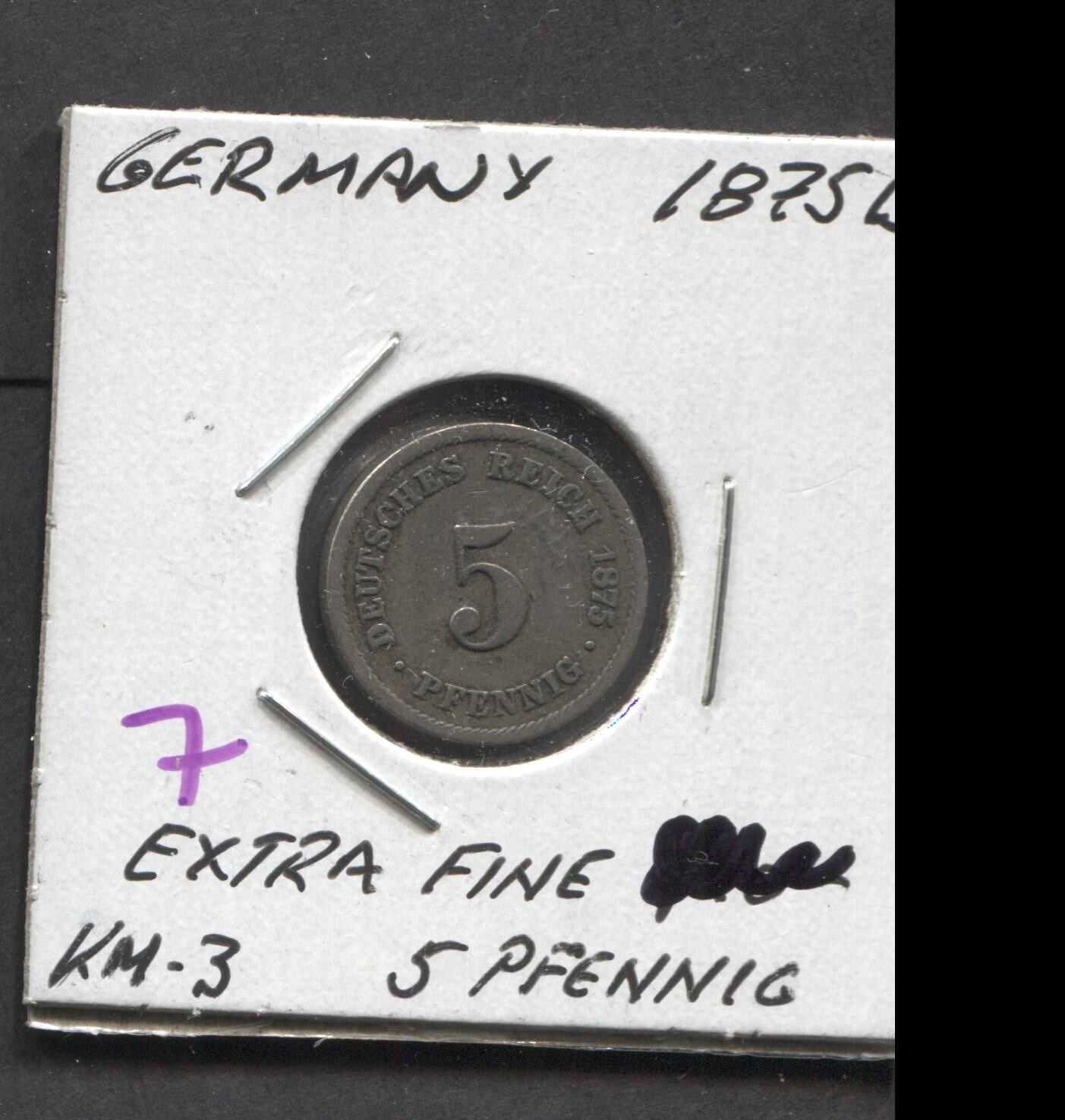 1875-Germany-1 Pfenning-EF