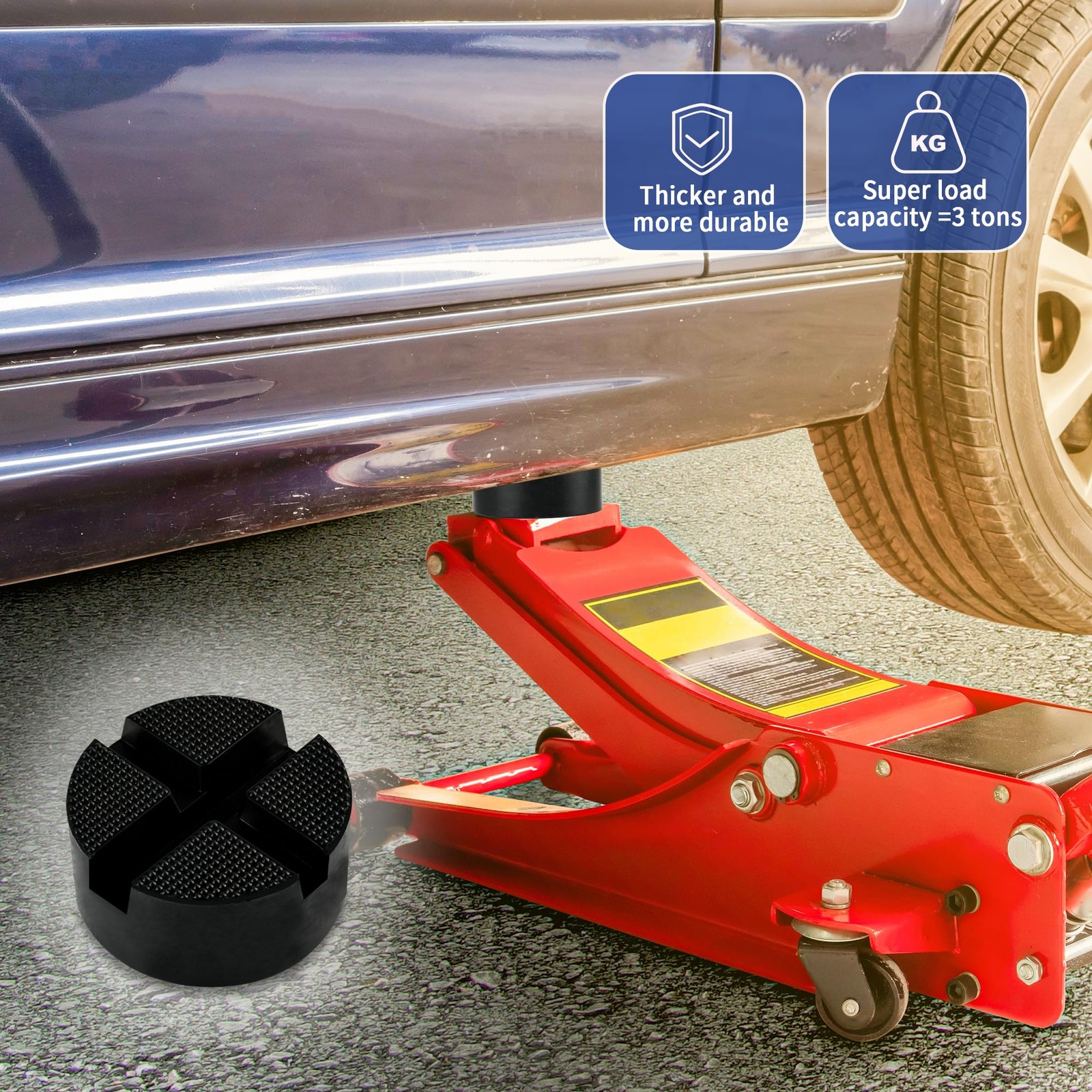 Jack Pads for Floor Jack,Car Pinch Weld Jack Pad Adapter Upgraded Universal X...