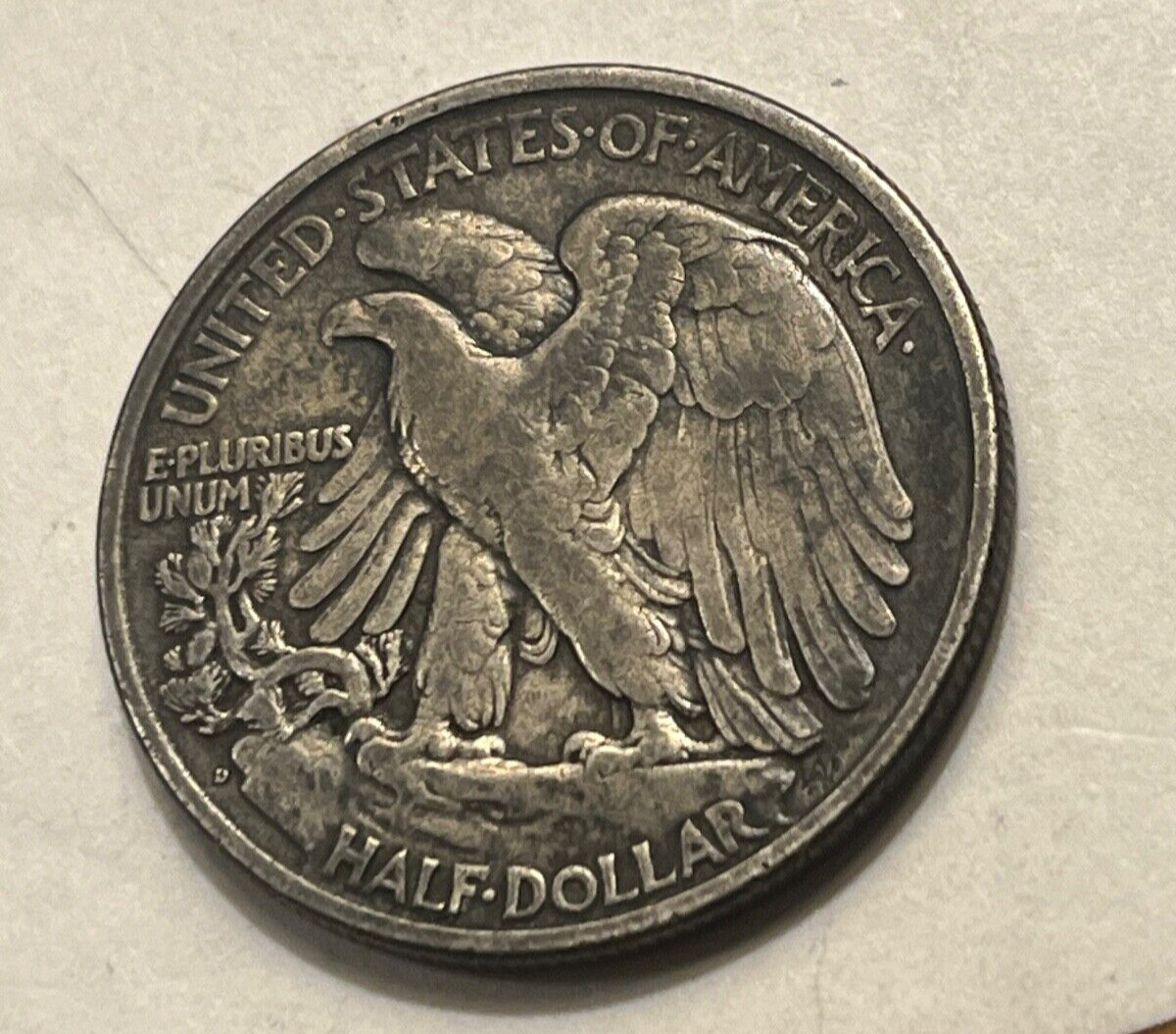 1918-d Walking Liberty Half dollar , VF, better date & grade & date