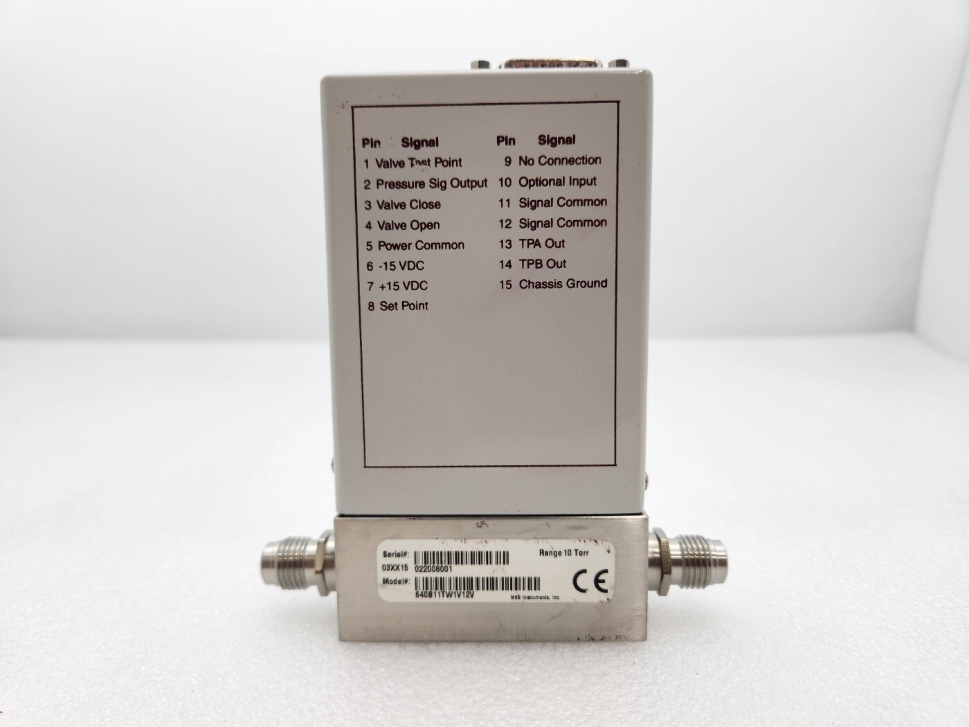 MKS Type640 Pressure Controller 10Torr 640B11TW1V12V (As-Is)