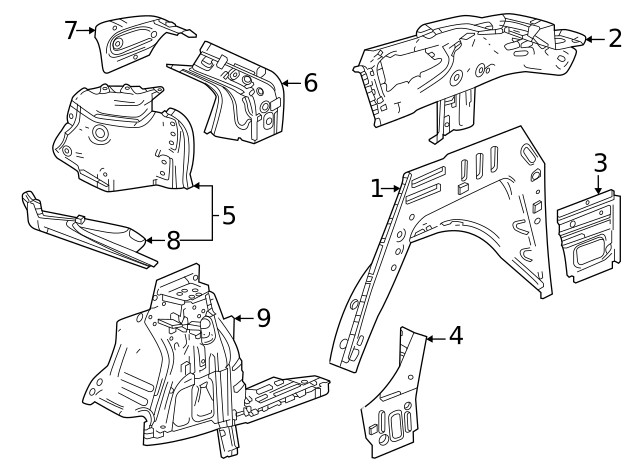 Genuine GM Rear Panel 60004022