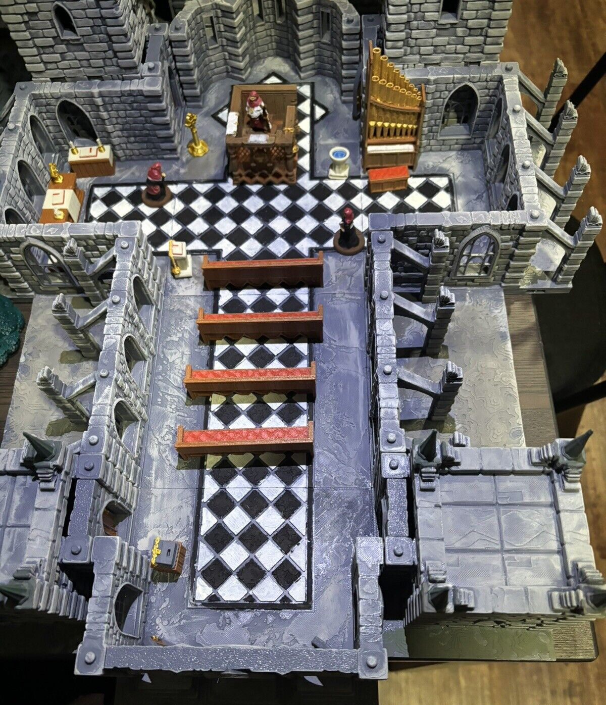 Church/Cathedral Furniture Set for Tabletop Gaming - Unpainted
