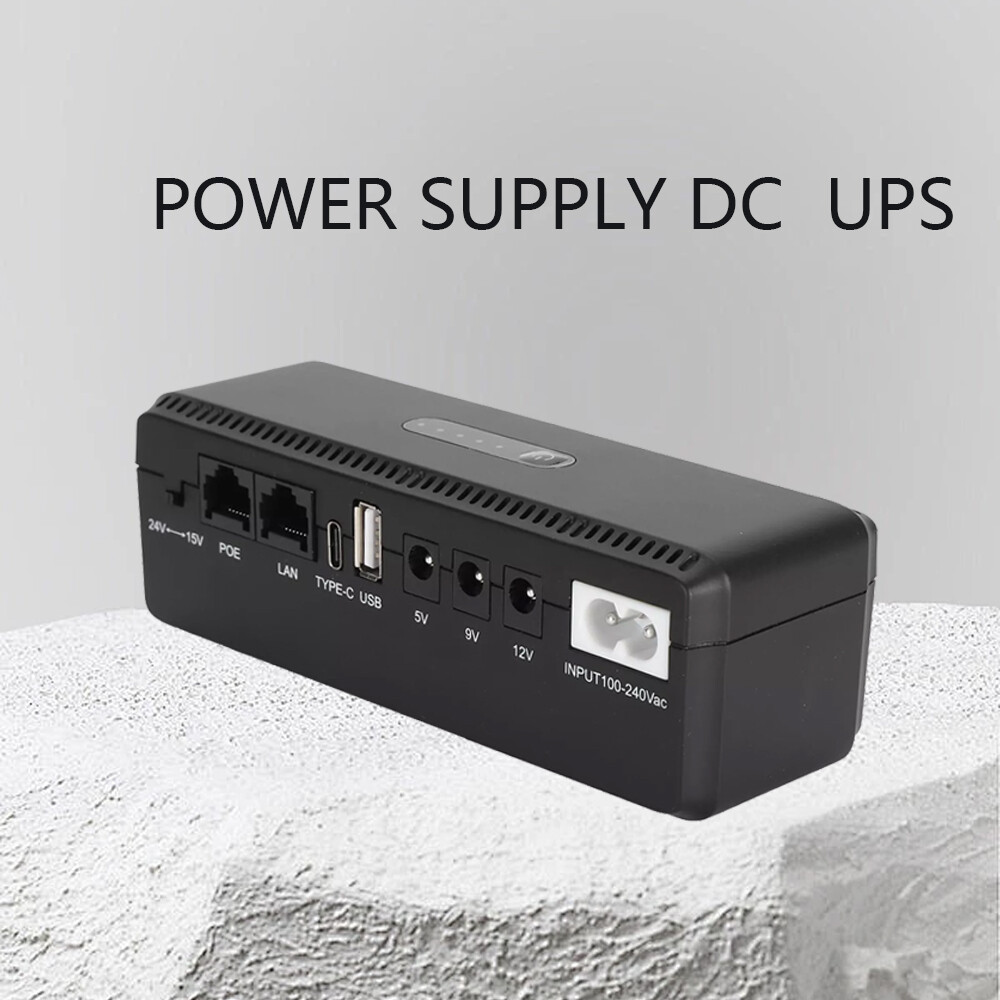 10400mAh 5V 9V 12V 15V 24V UPS Battery Backup Uninterruptible Power Supply USB