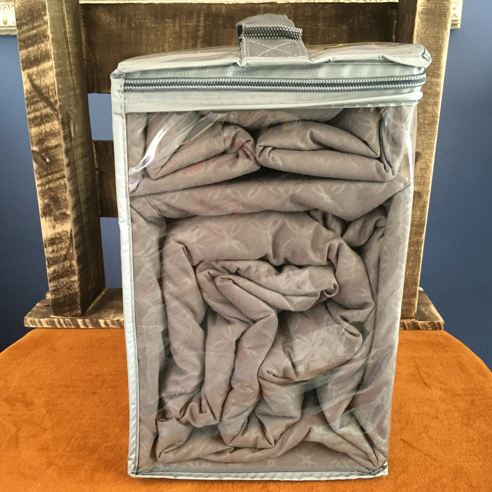 Queen Embossed Gray Sheet Set by Bay Shore