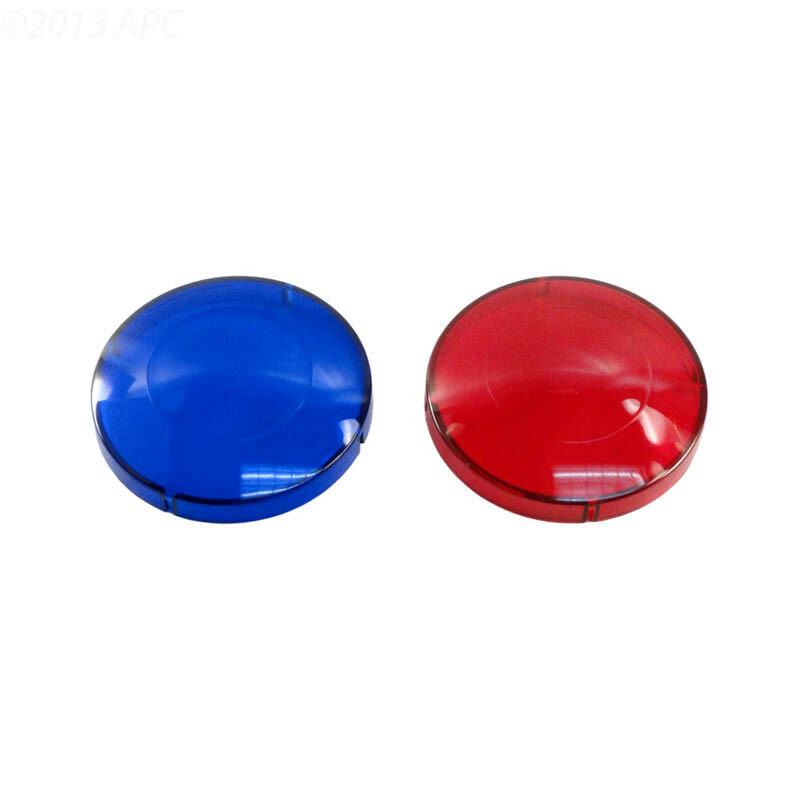 Hot Tub Basics | JACUZZI® Spa Light Lens Covers Blue/Red 3-1/2" OD 6560-264