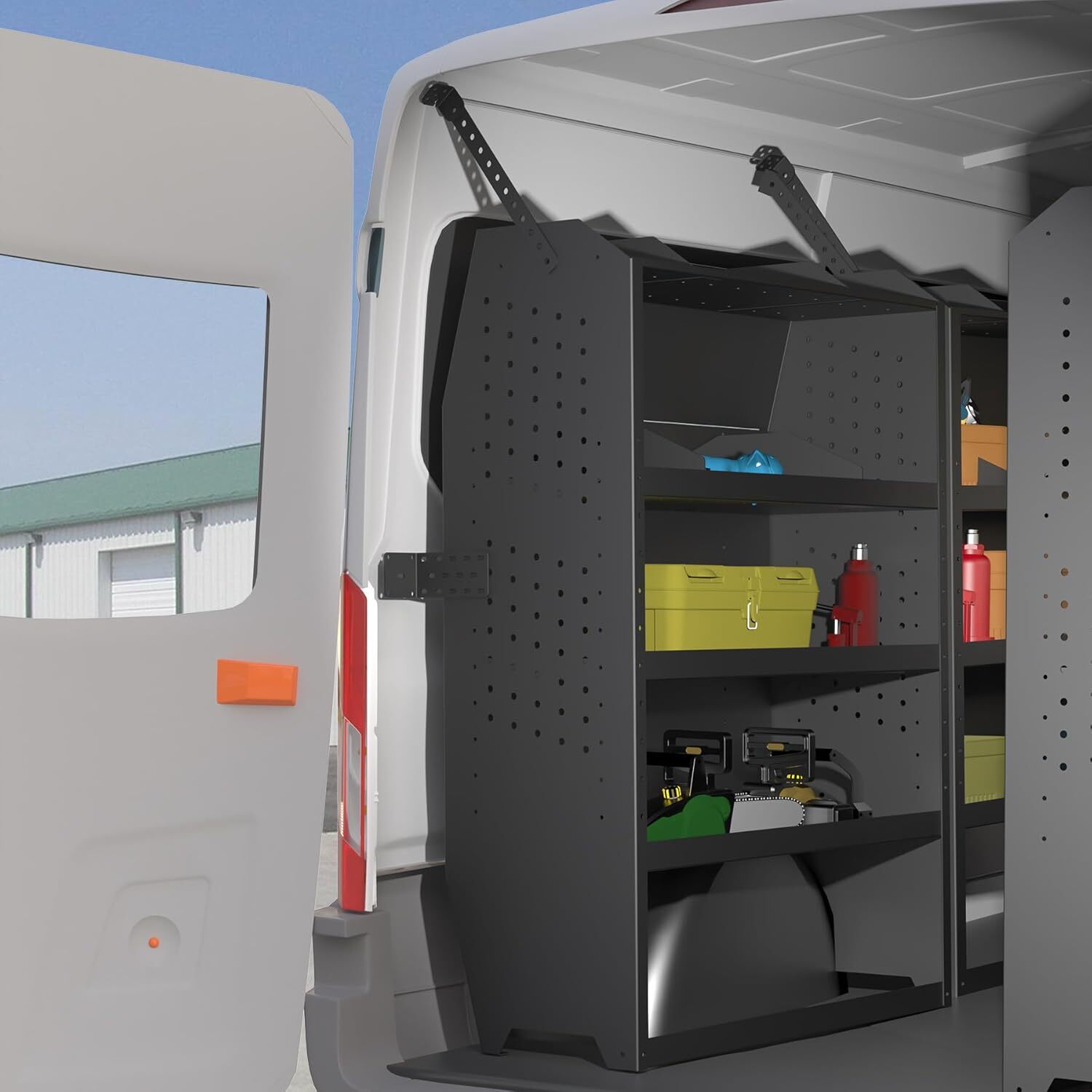 32''W/42" W Cargo Van Shelving Storage System for Ford Transit, Ram Promaster