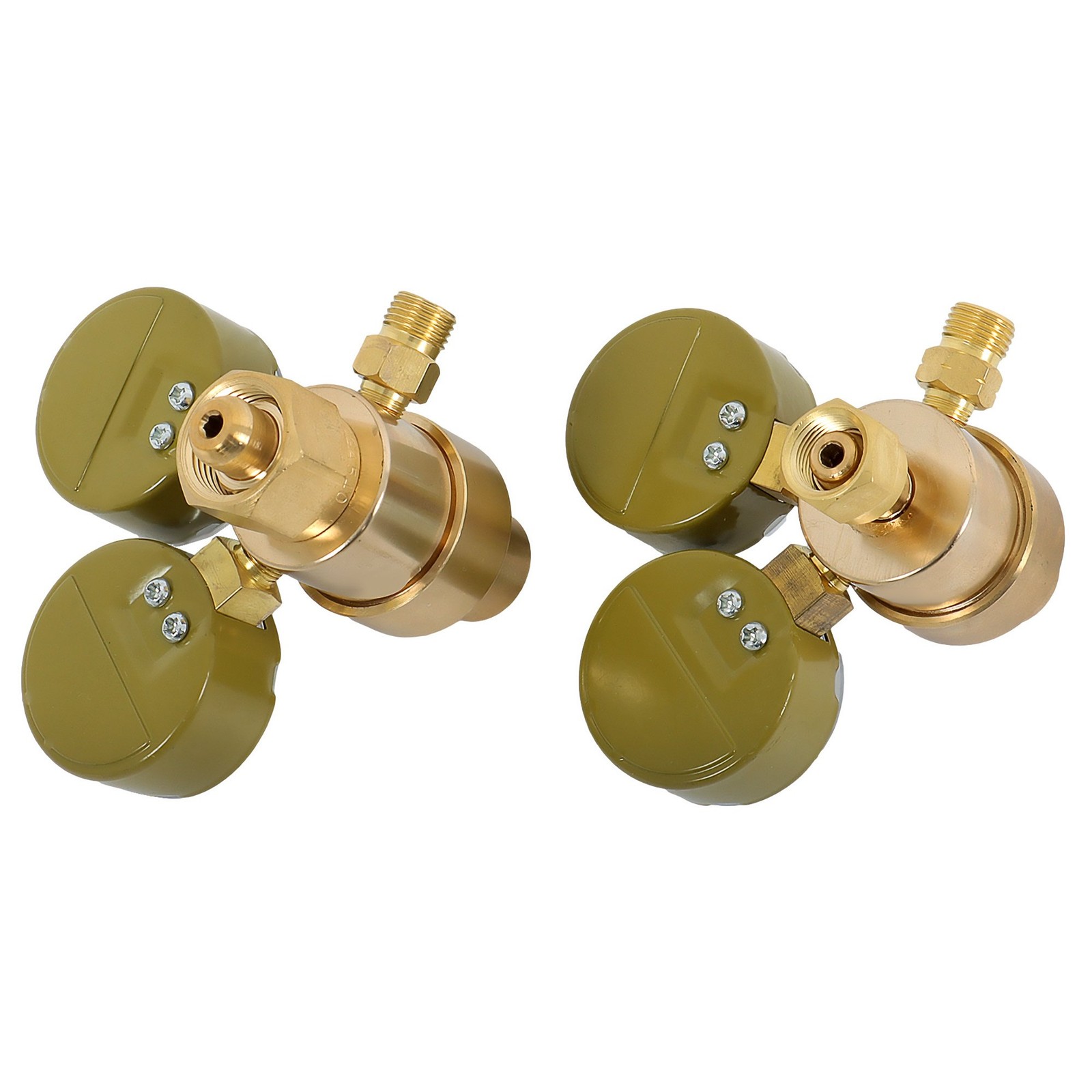 OXYGEN & ACETYLENE Regulators Fit Victor Gas Torch Cutting Solid Brass 4 Welding