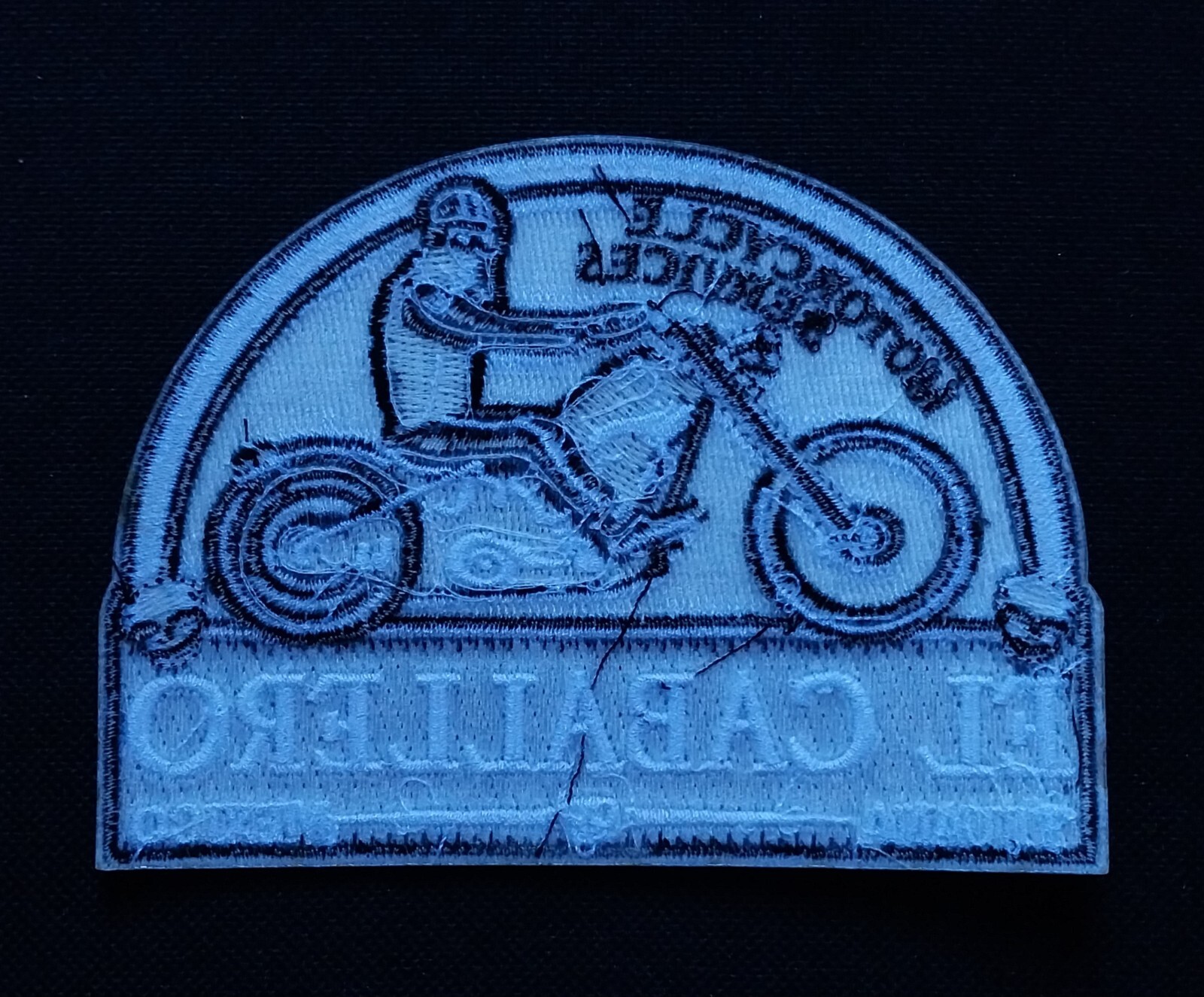 EL CABALLERO TIJUANA MEXICO MOTORCYCLE SERVICES SKELETON BIKER PATCH