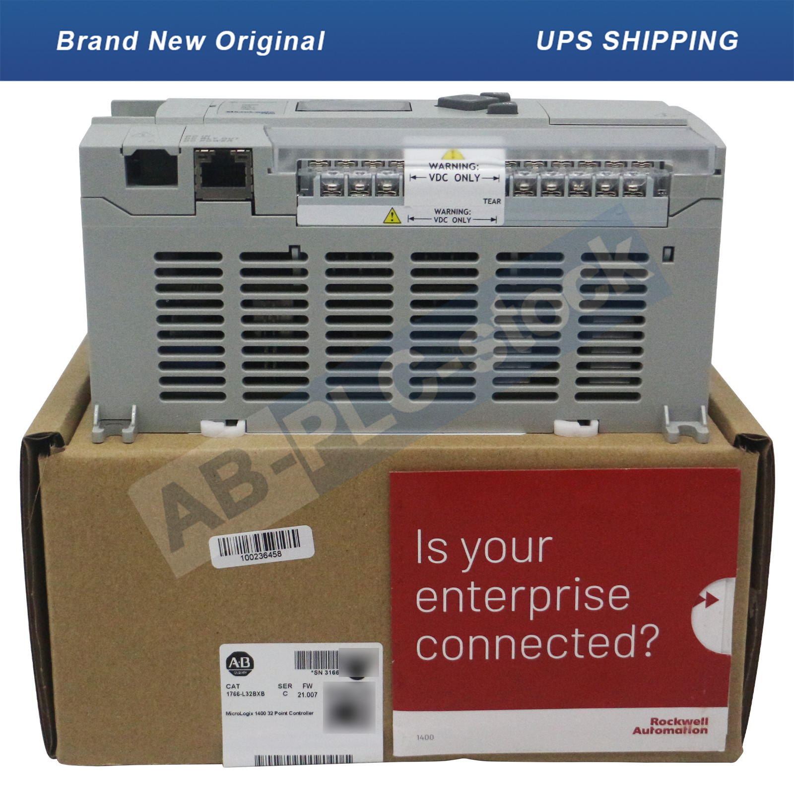 New Sealed Allen-Bradley 1766-L32BXB MicroLogix 1400 32 Point Controller