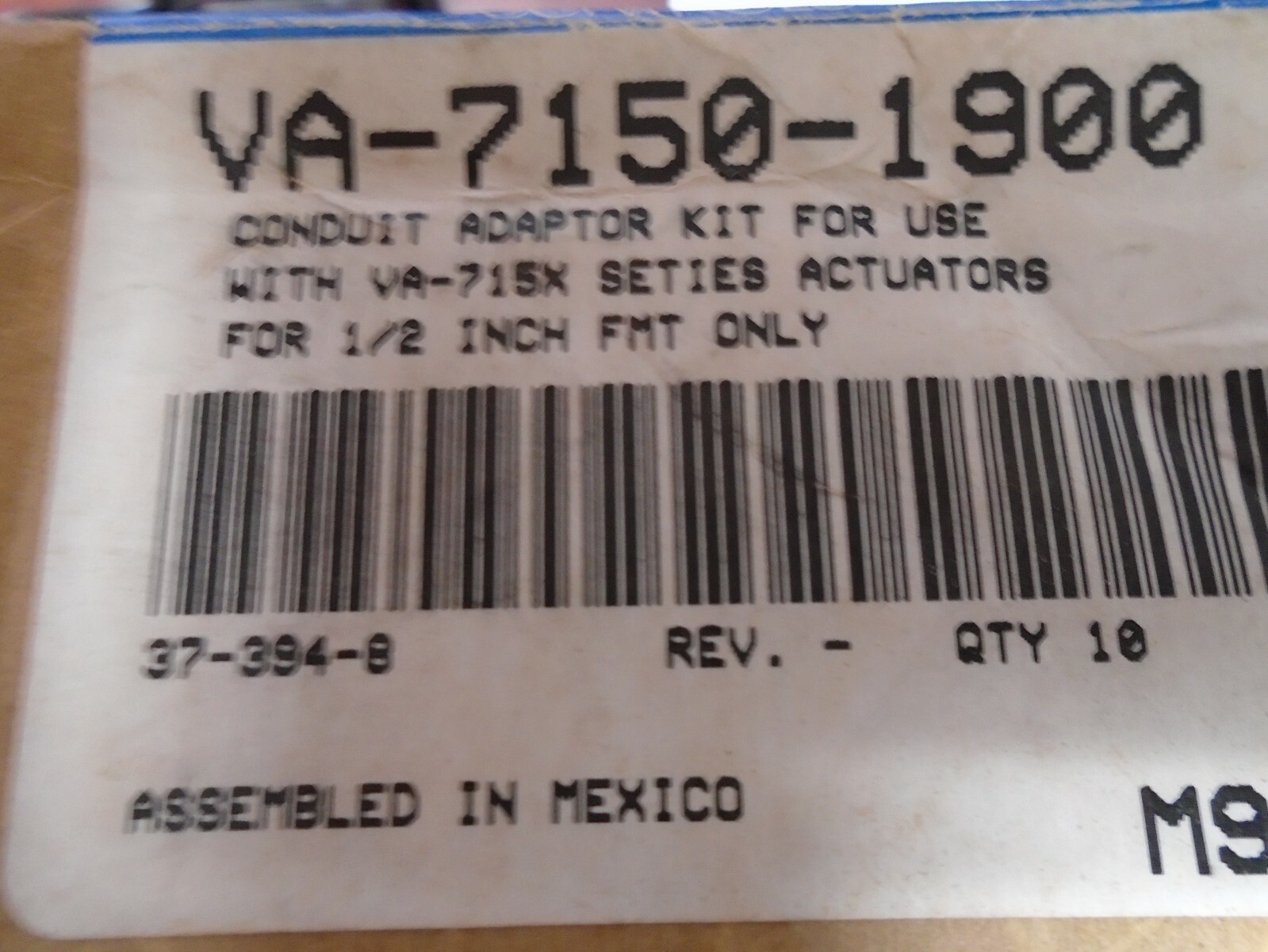 Johnson Controls VA-7150-1900 Conduit Adapter 826E