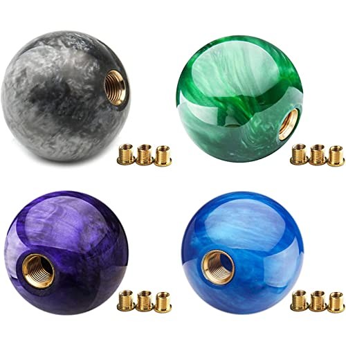 Shift knob Round Ball Marble Style Universal for Manual Automatic Dark Blue