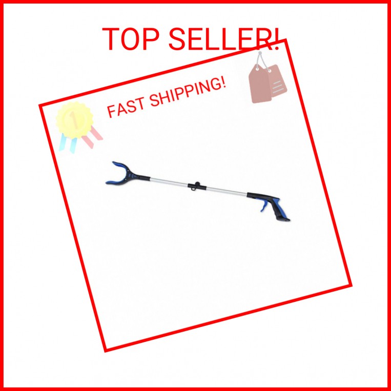 RMS 34 Inch Extra Long Reacher Grabber - Foldable Gripper and Reaching Tool