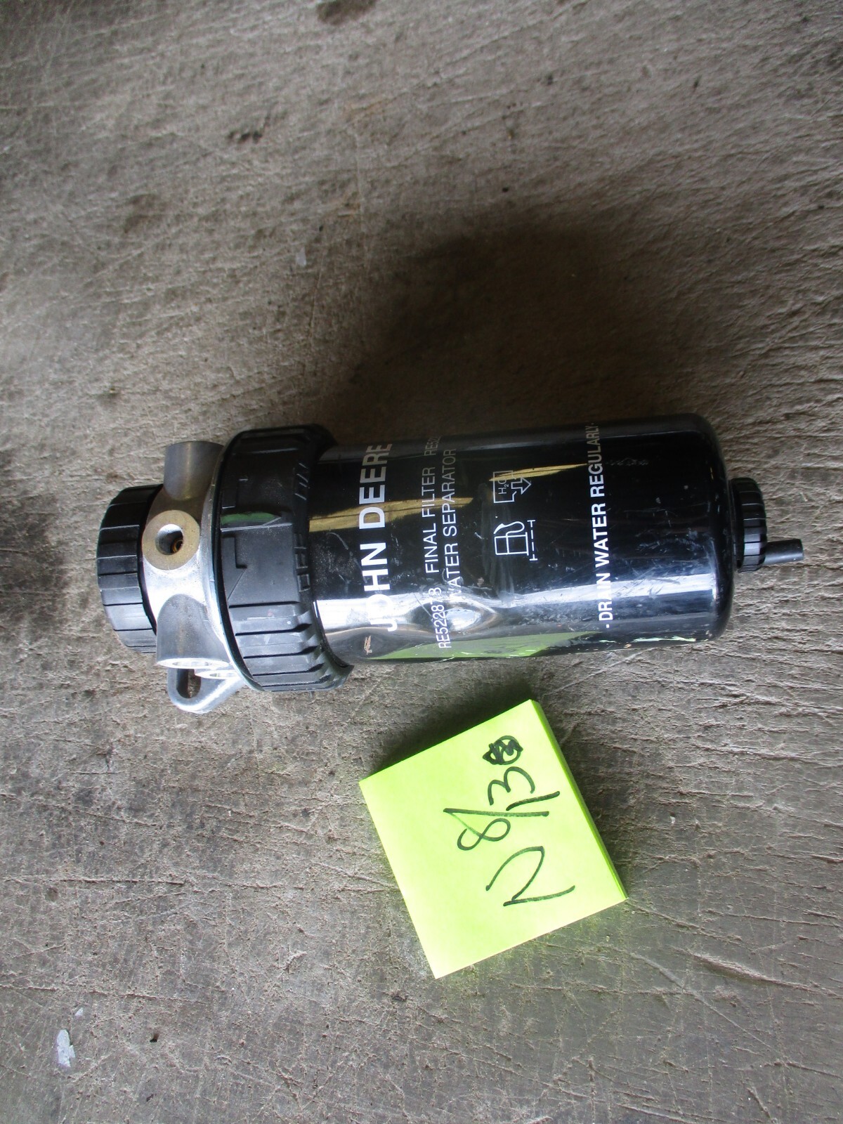 NOS John Deere Final Filter/Water Separator RE522878, Damaged Canister