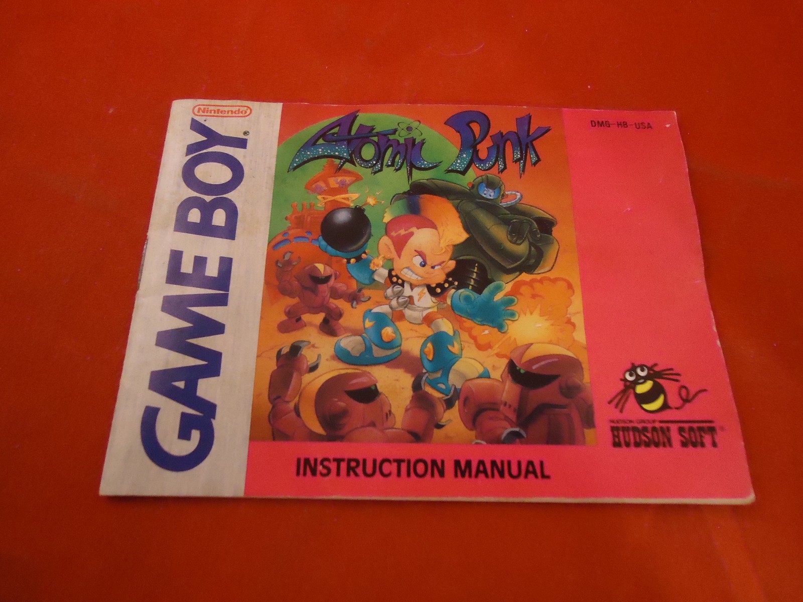 Atomic Punk Nintendo Game Boy Instruction Manual Booklet ONLY