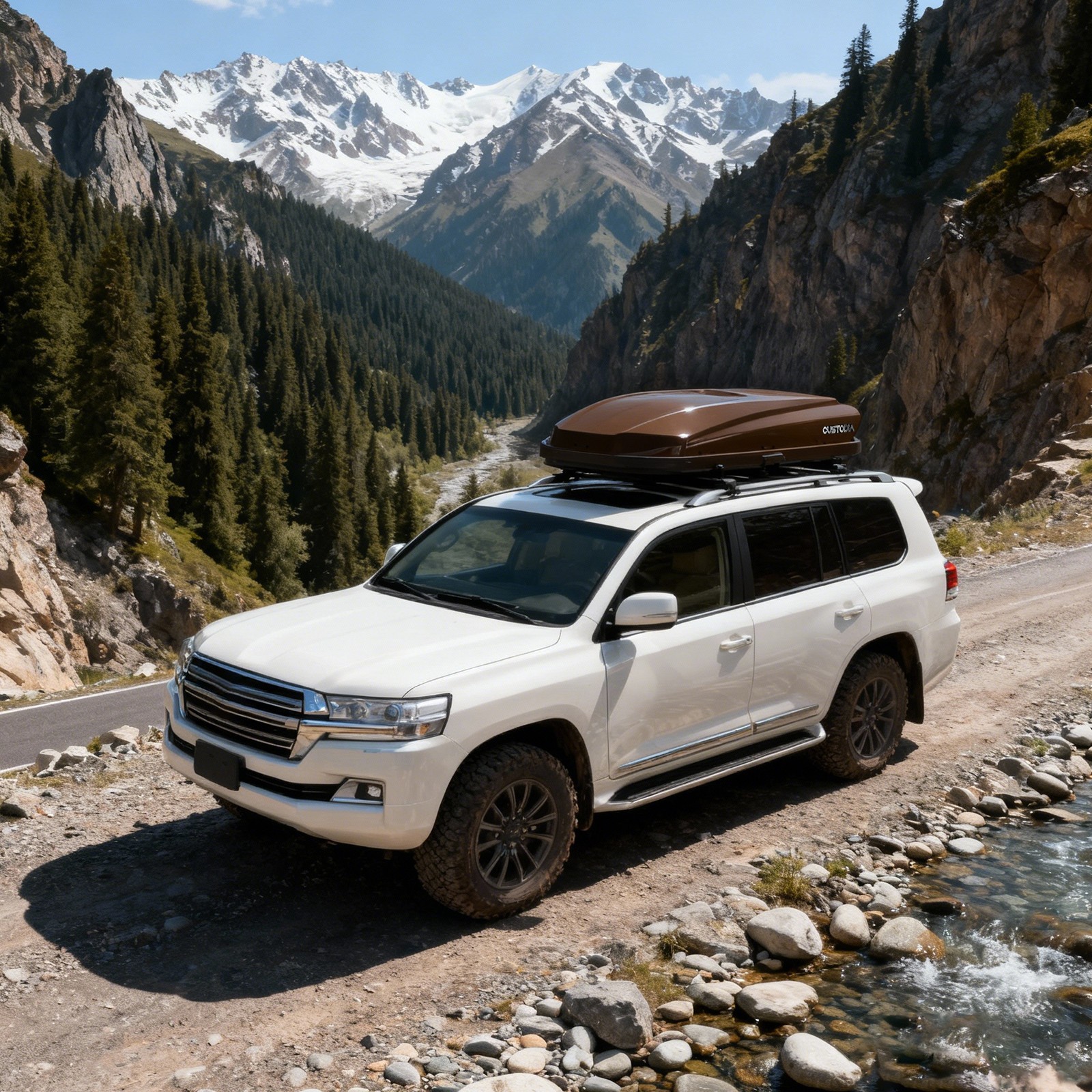 14ft³ Heavy Duty ABS Vehicle Roof Top Storage Box Cargo Luggage Carrier 2 Locks