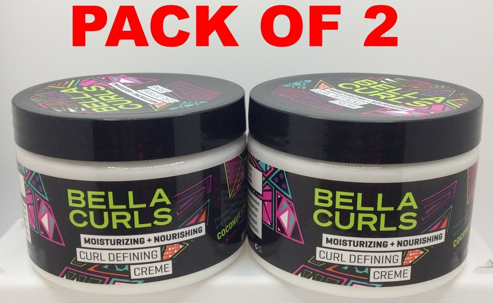 Bella Curls Moisturizing Nourishing Curl Defining Creme 12oz, Coconut and Honey