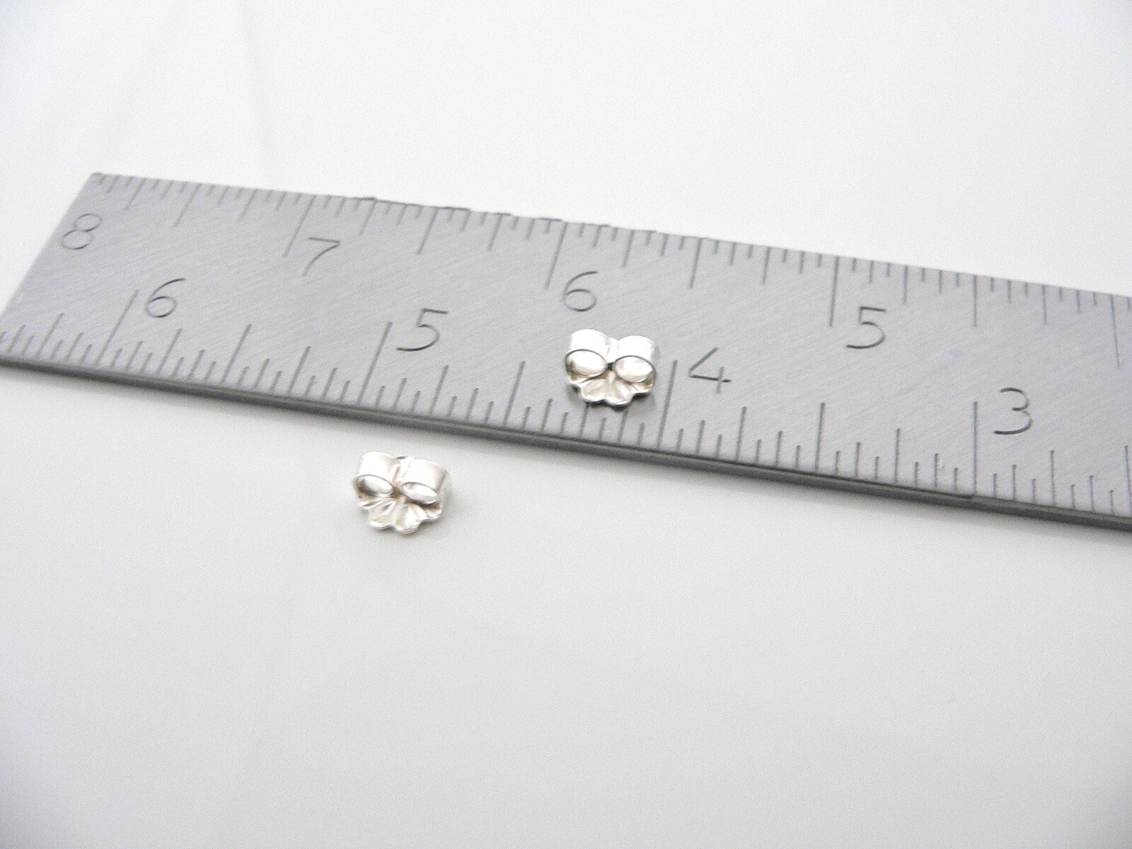 Silver 925 Earring Backs Butterfly Friction for Replacement T and Co