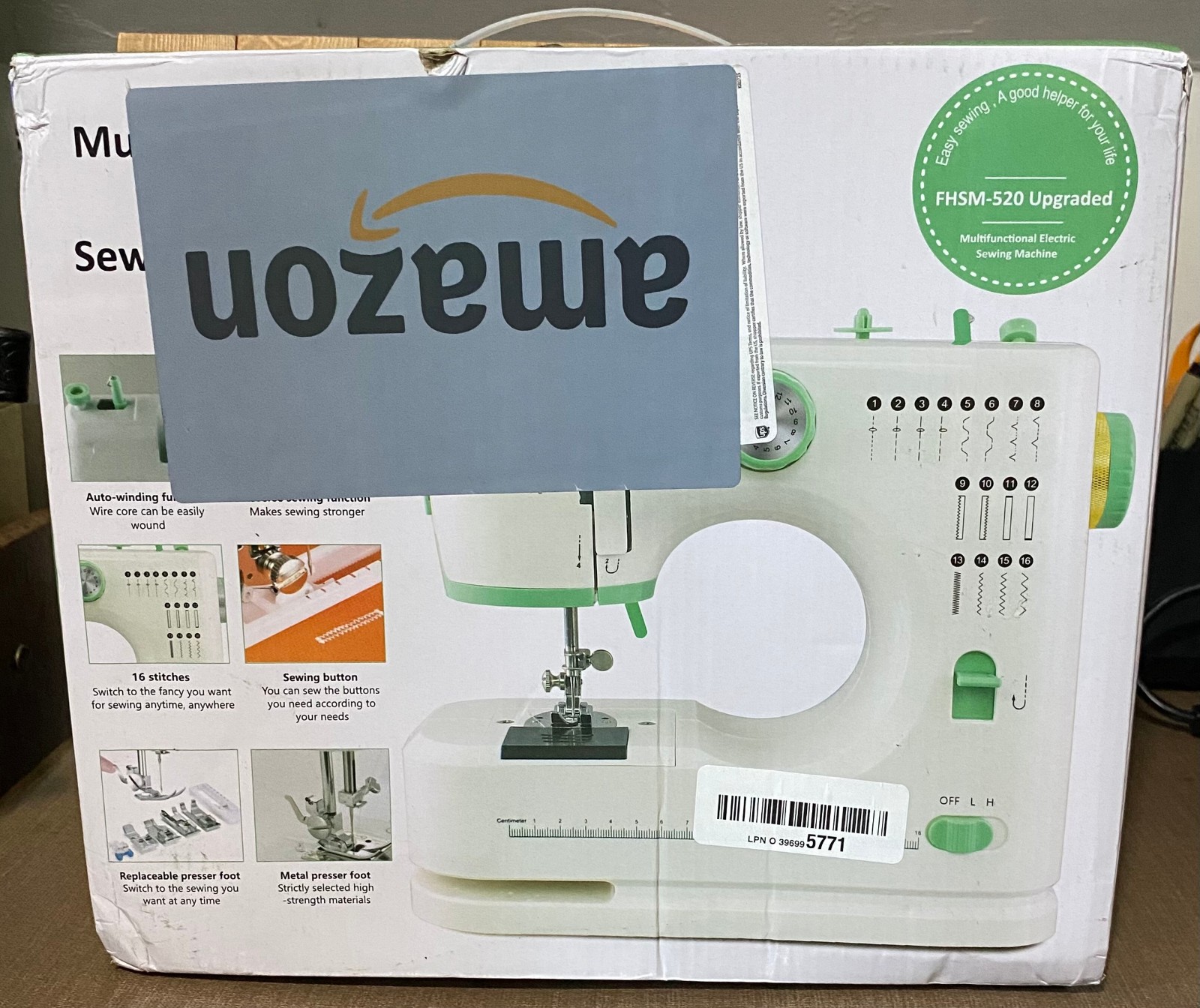 Mini Sewing Machine, Model FHSM 520 Upgraded
