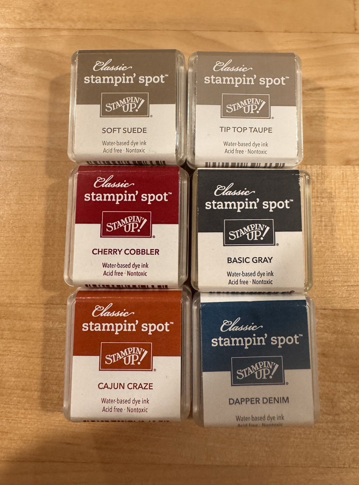 Stampin' Up! Classic Ink Spots Pack of 6- New Sealed