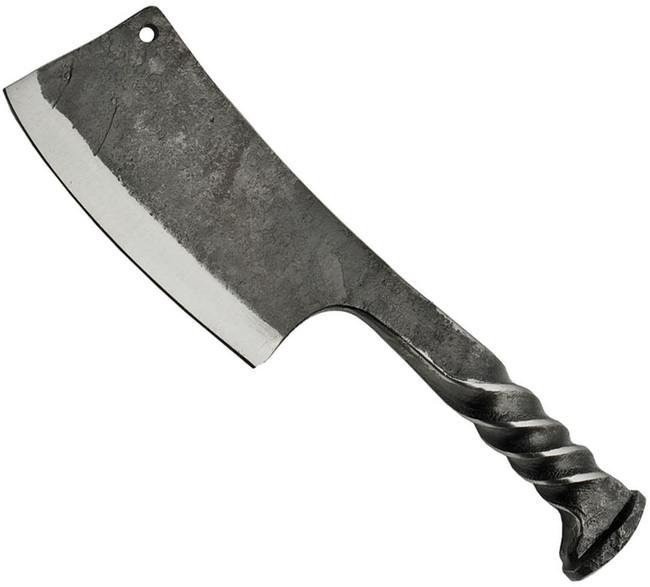 Rite-Edge Railroad Spike Cleaver Fixed Knife 4.5" Carbon Steel Blade - HS-4416