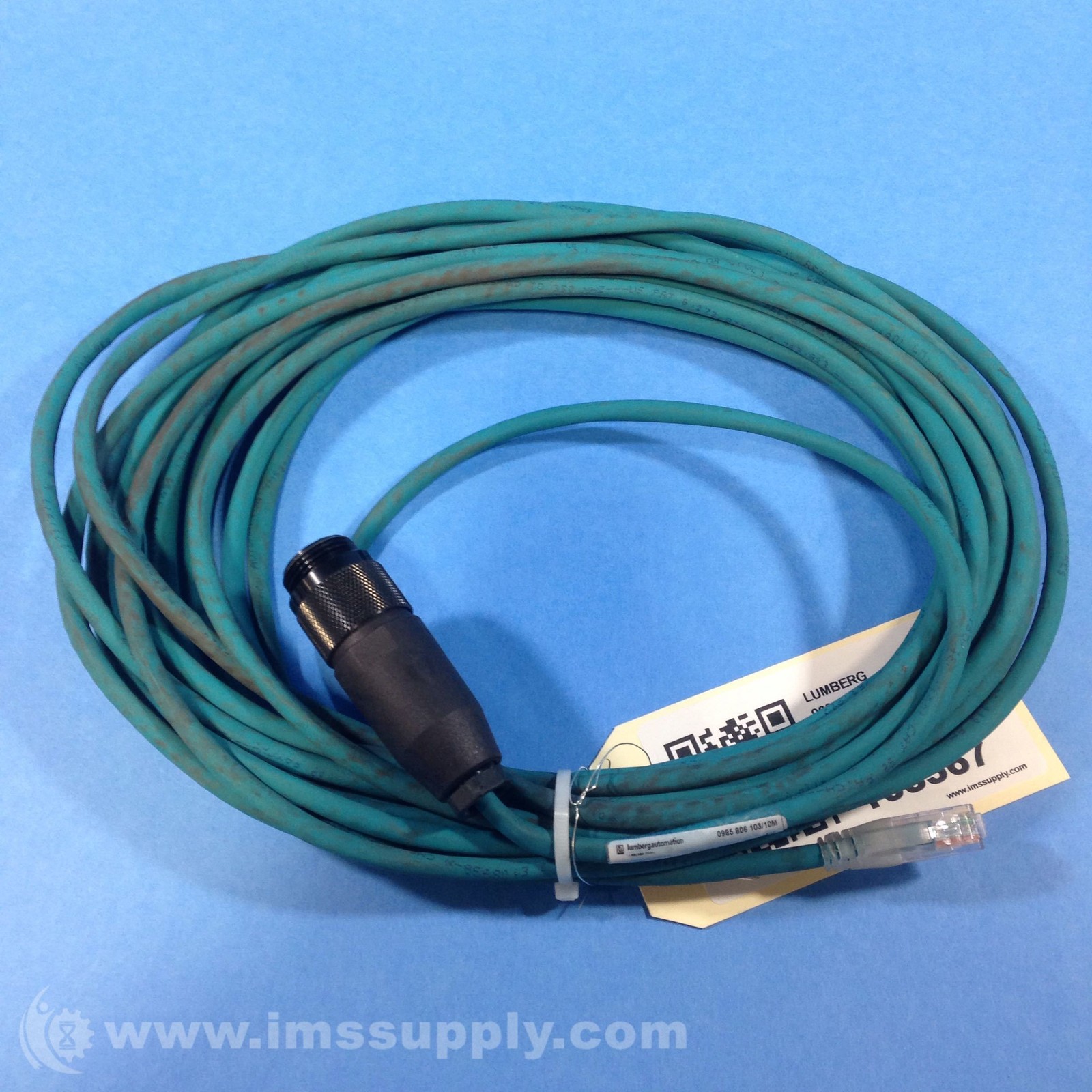 Lumberg 0985 806 103/10M M12 Ethernet Cable USIP